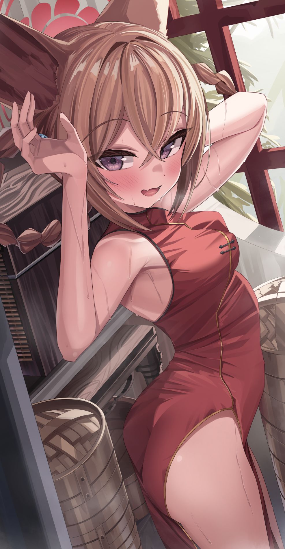 朱城鲁米（旗袍）插画图片壁纸