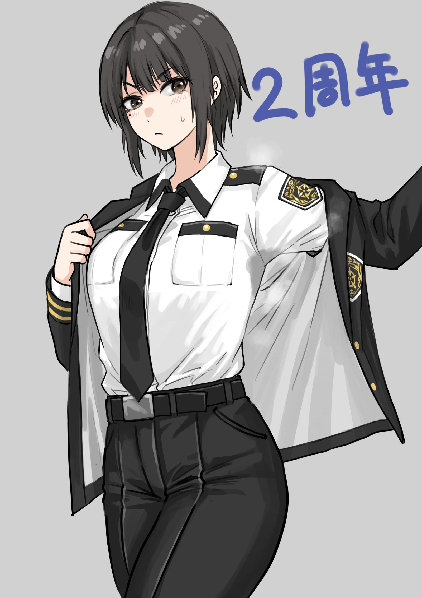 女警插画图片壁纸