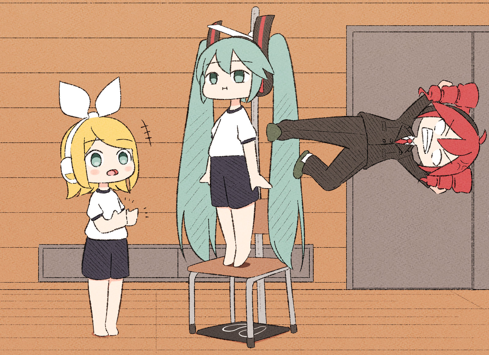 初音未来，身高2米插画图片壁纸