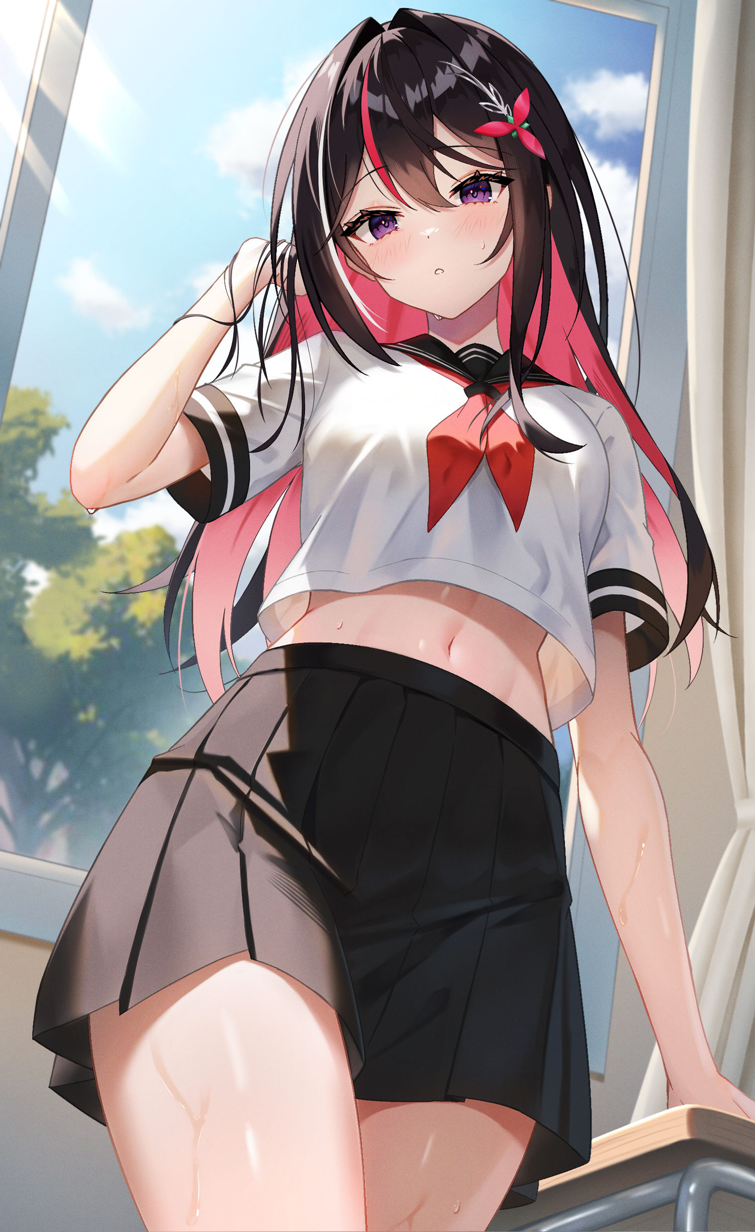 热……。插画图片壁纸