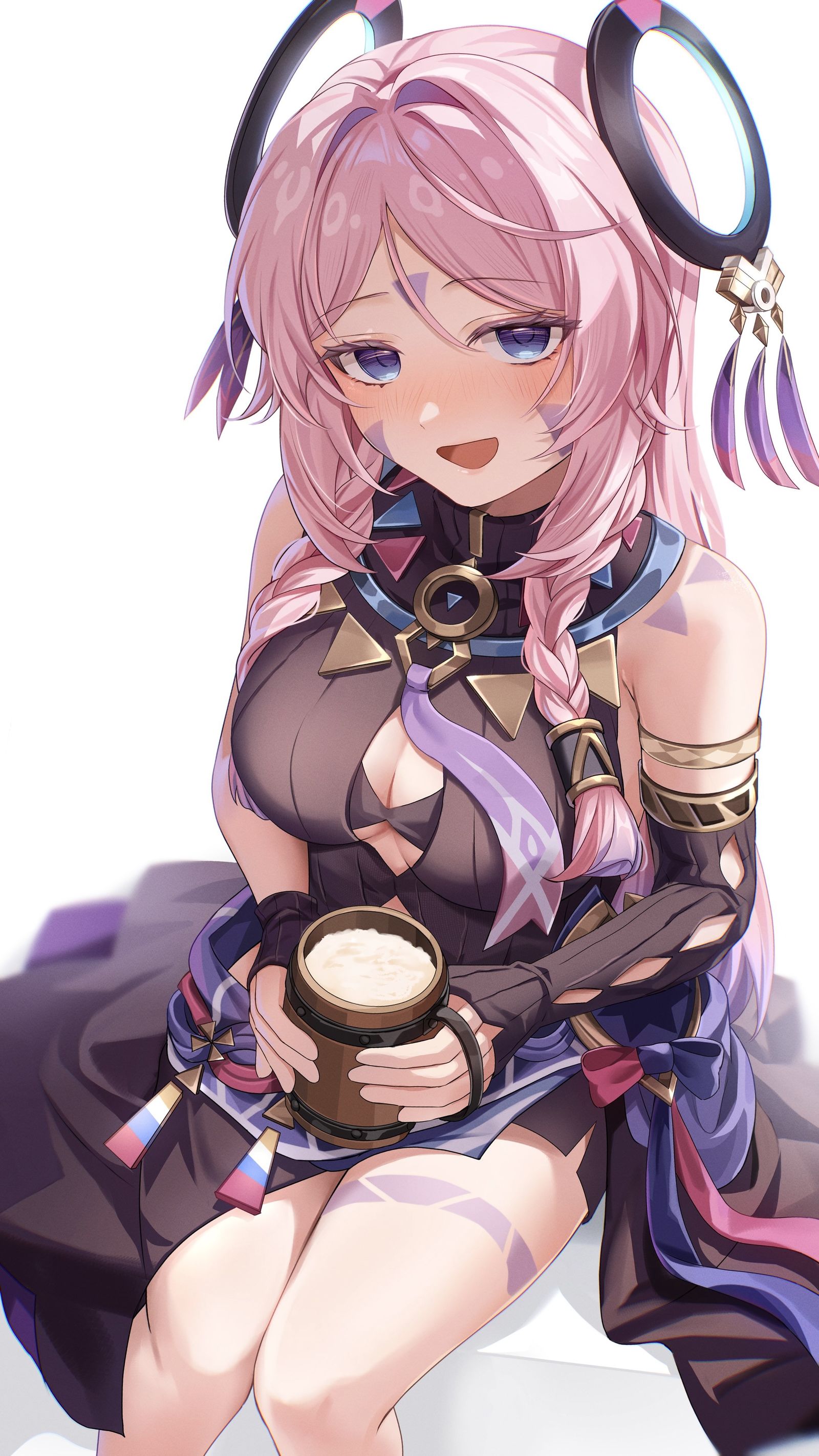 醉酒插画图片壁纸