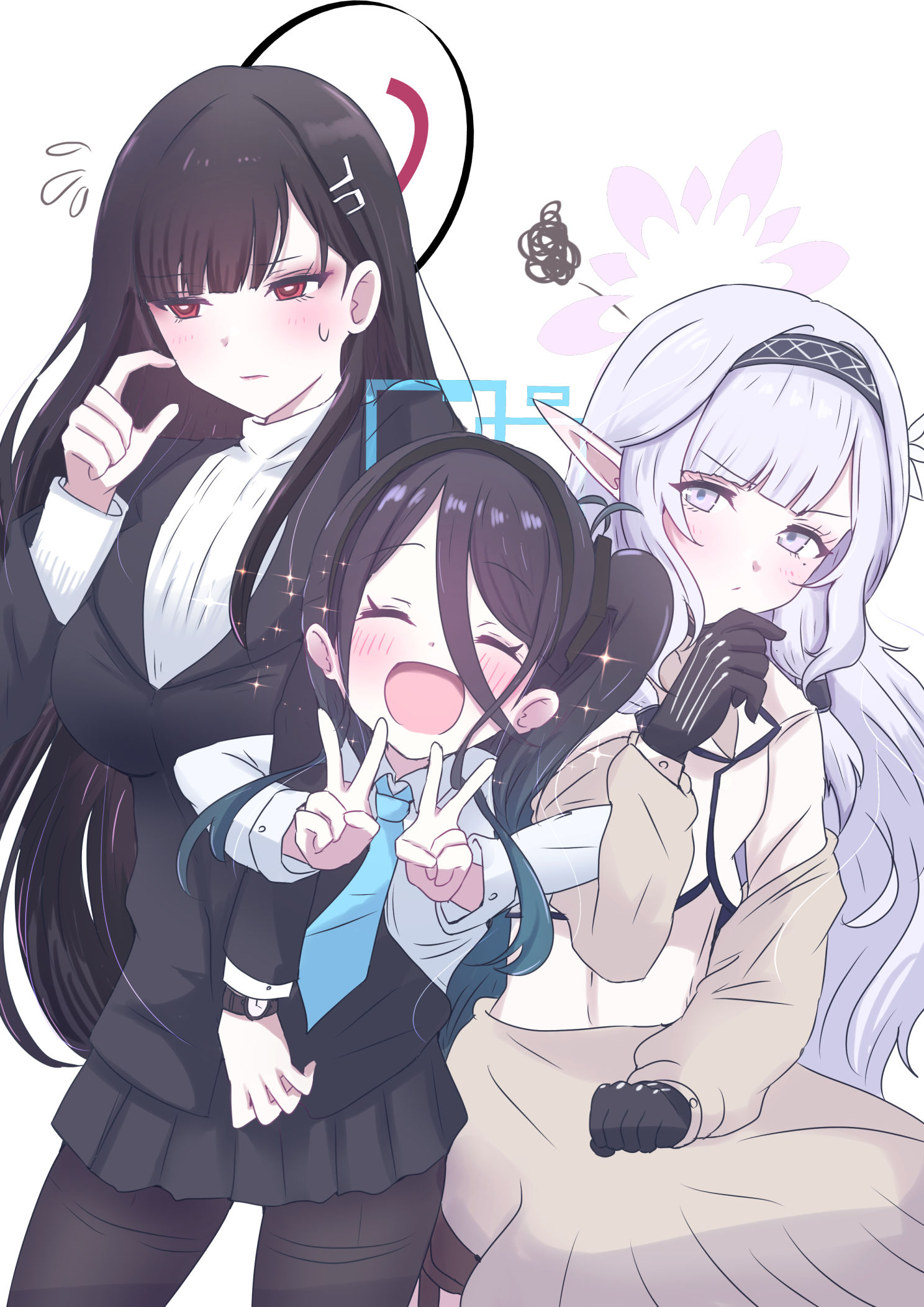 老师，请给我三个人的时间！插画图片壁纸