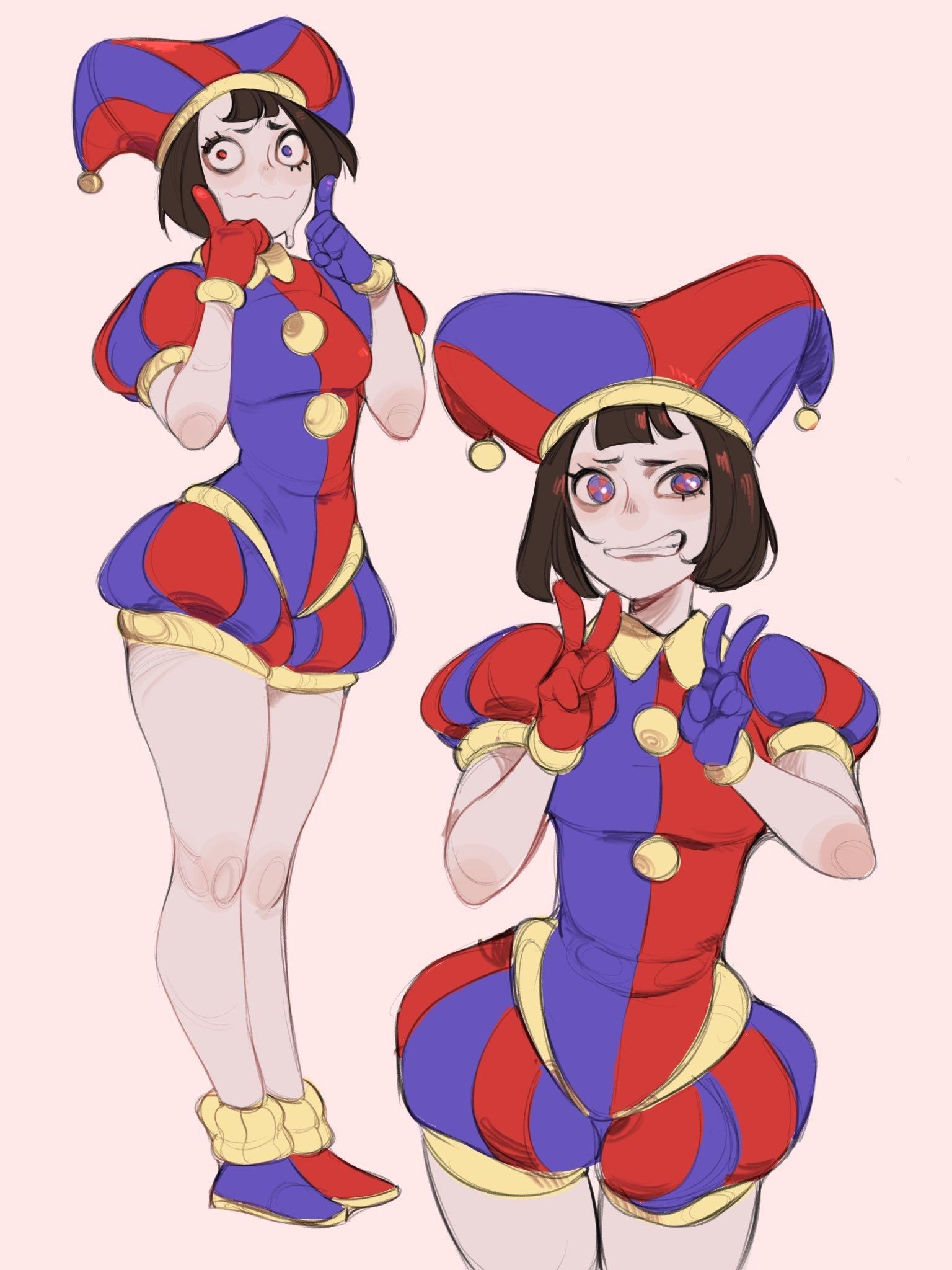 Clown Girl插画图片壁纸