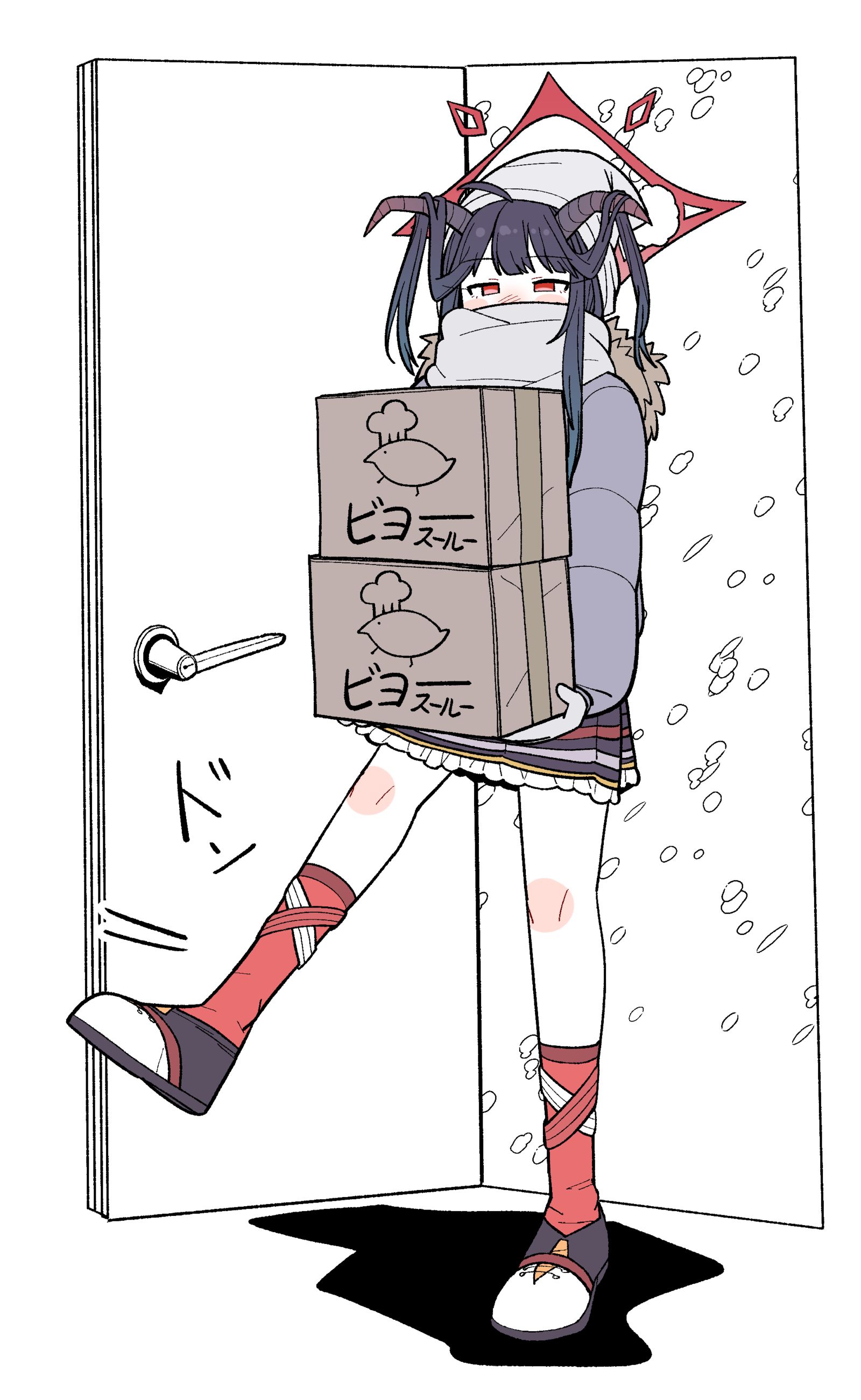 工作的猫头鹰插画图片壁纸