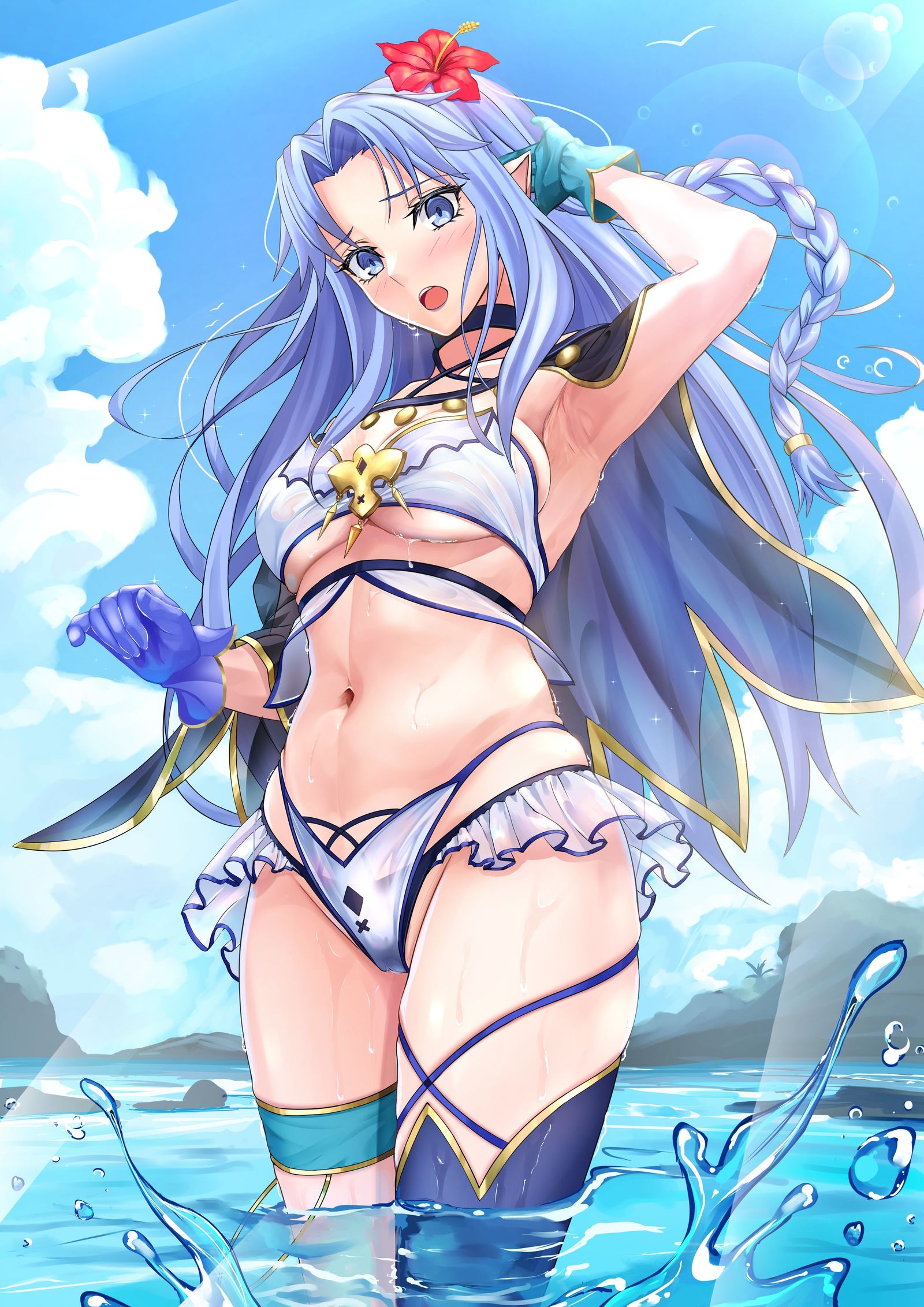 泳装媒体插画图片壁纸