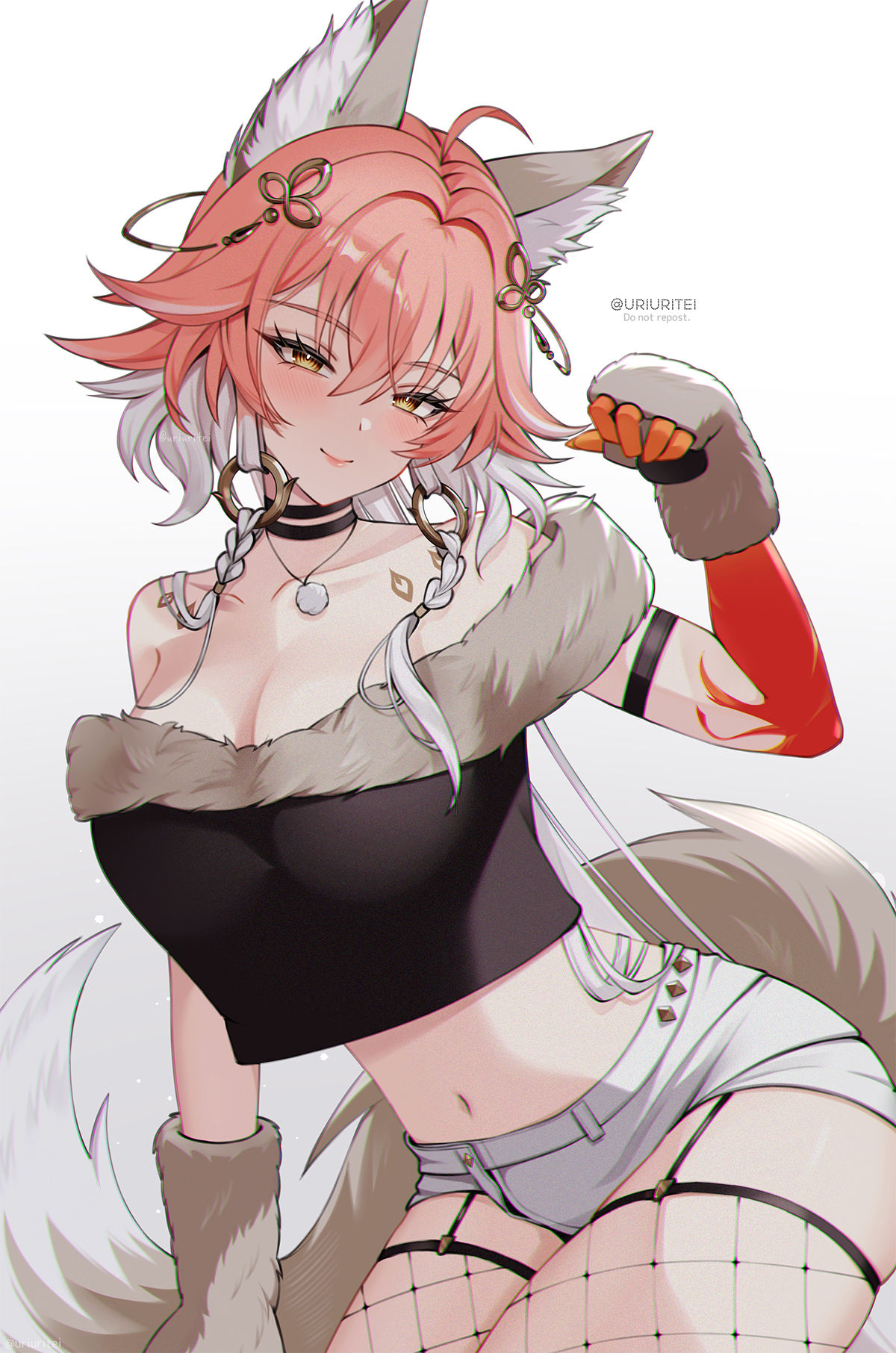 狼长离散插画图片壁纸