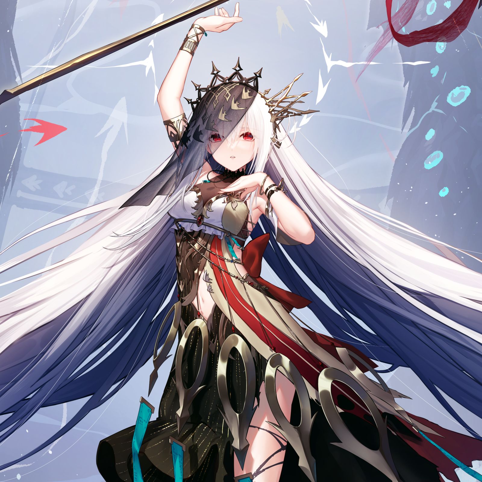 浊心斯卡蒂 大静谧 /The Slience插画图片壁纸