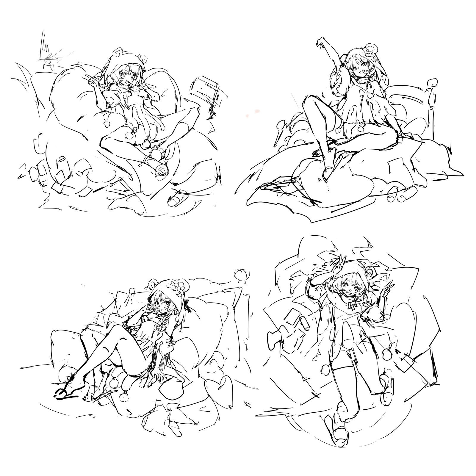 尘白禁区小老师睡衣皮肤插画图片壁纸