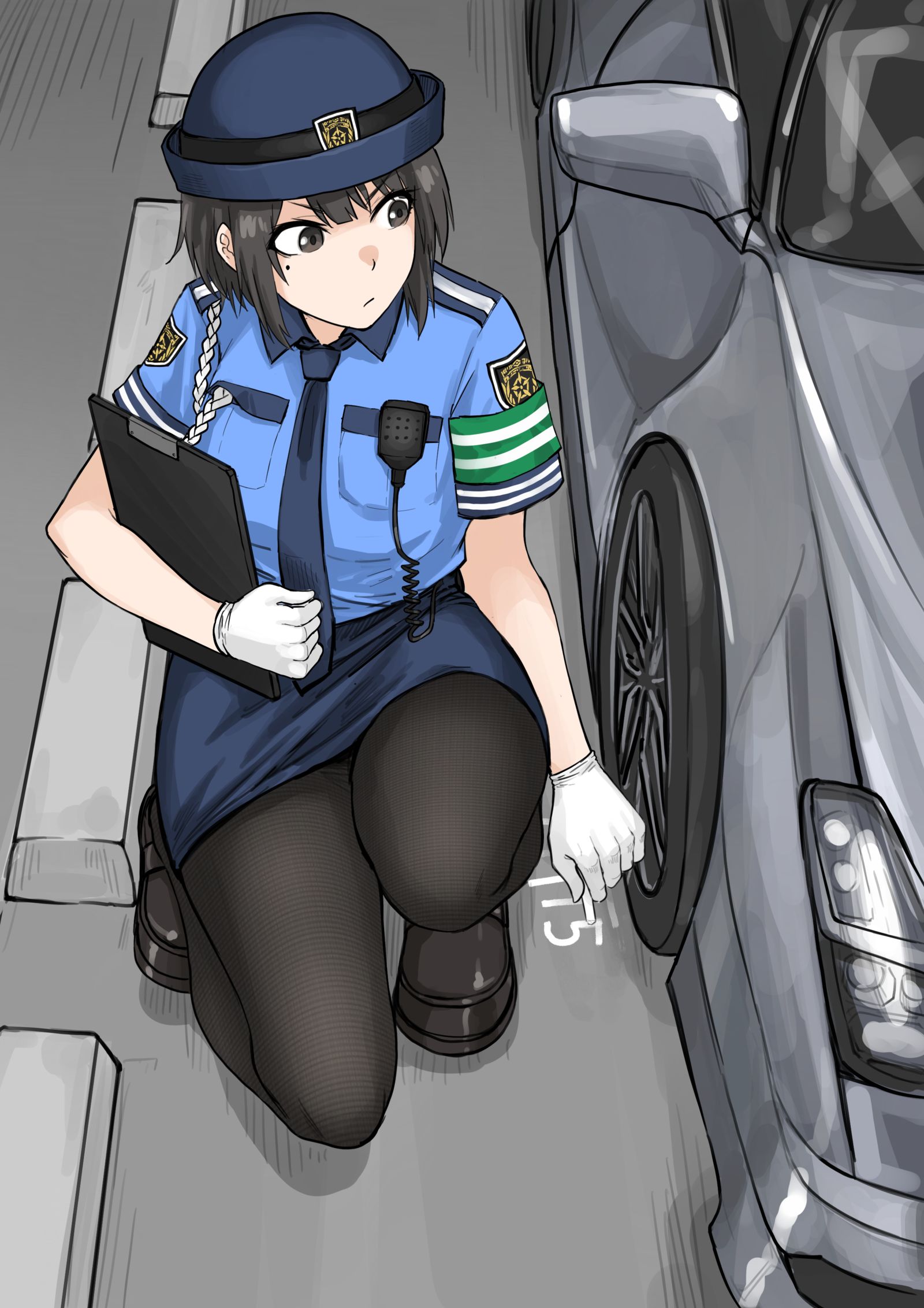 女警插画图片壁纸