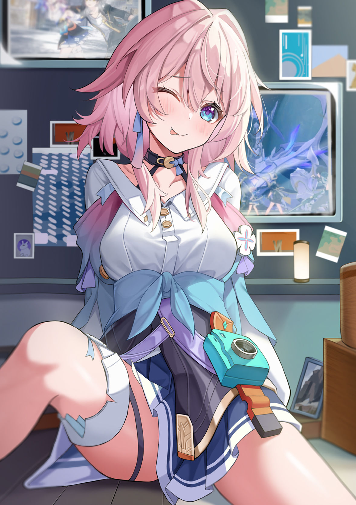 观察插画图片壁纸