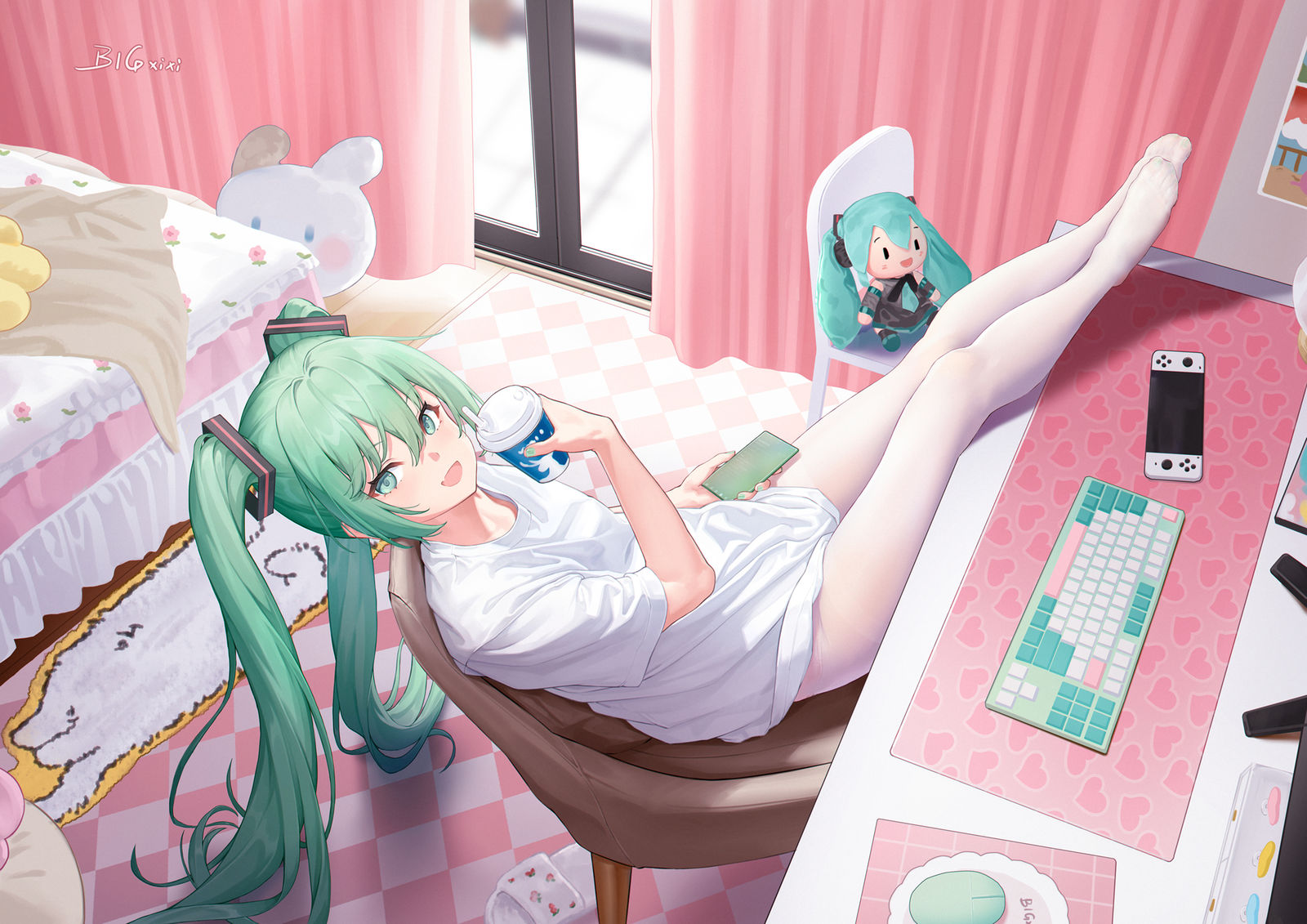 初音未来插画图片壁纸