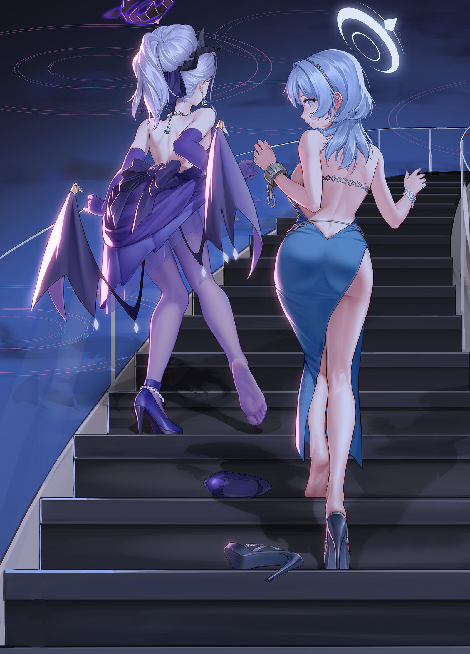 蓝色档案插画图片壁纸