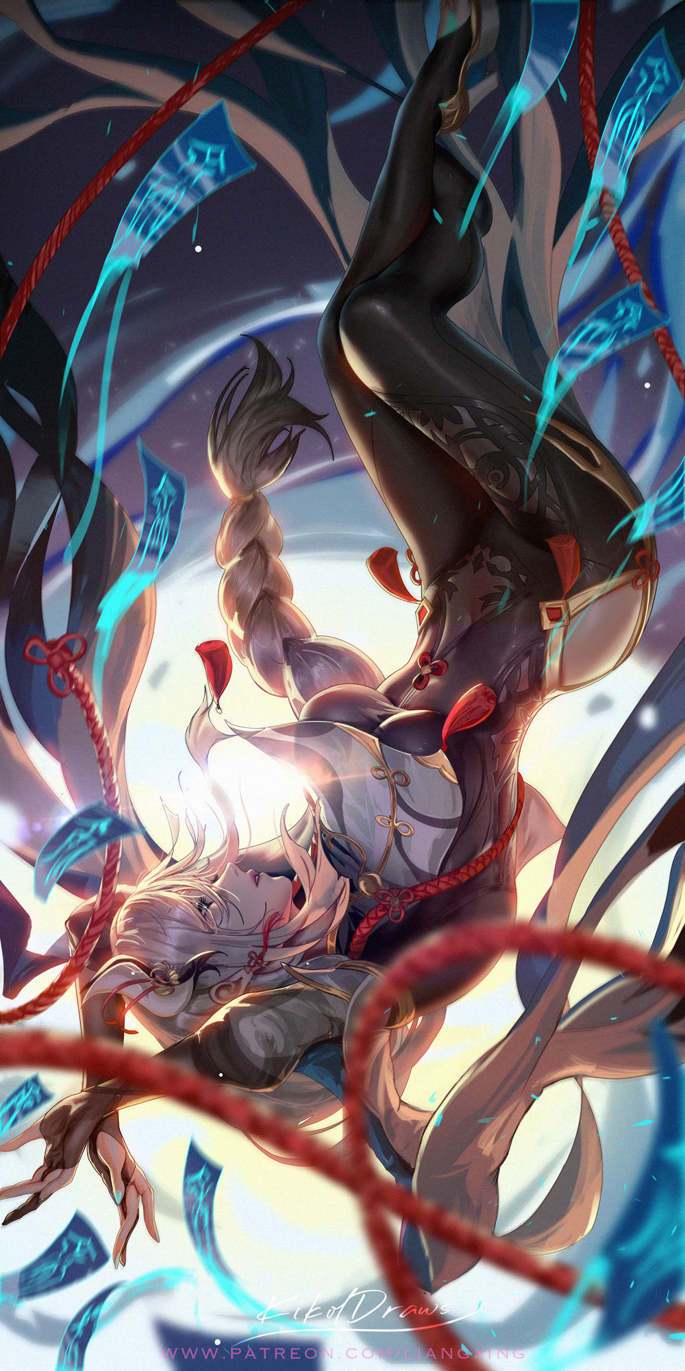 Shenhe插画图片壁纸