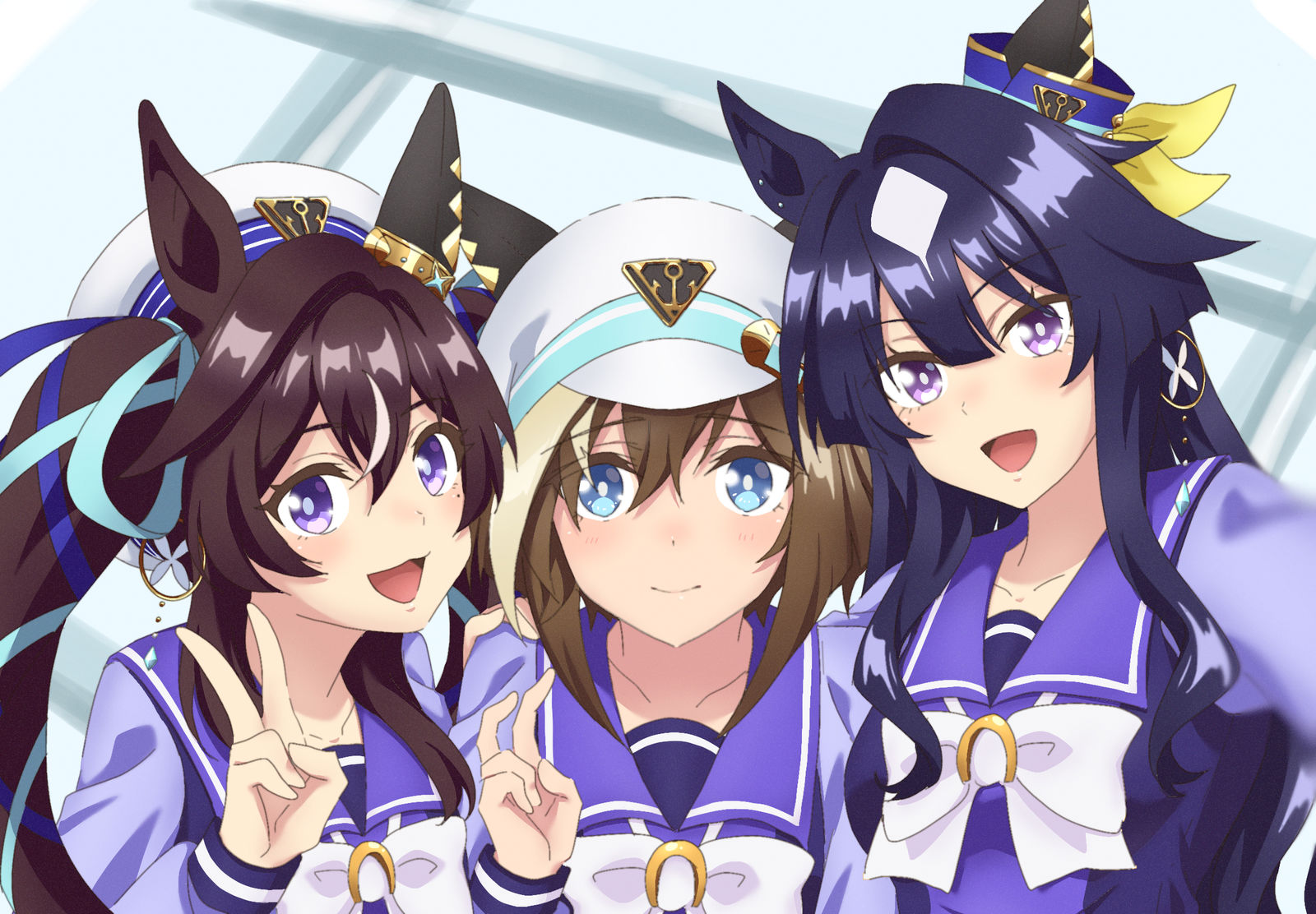三姐妹插画图片壁纸