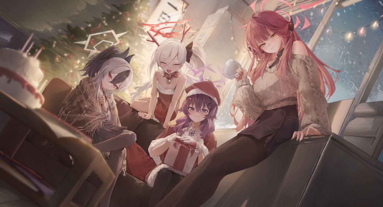 圣诞节便利店68插画图片壁纸