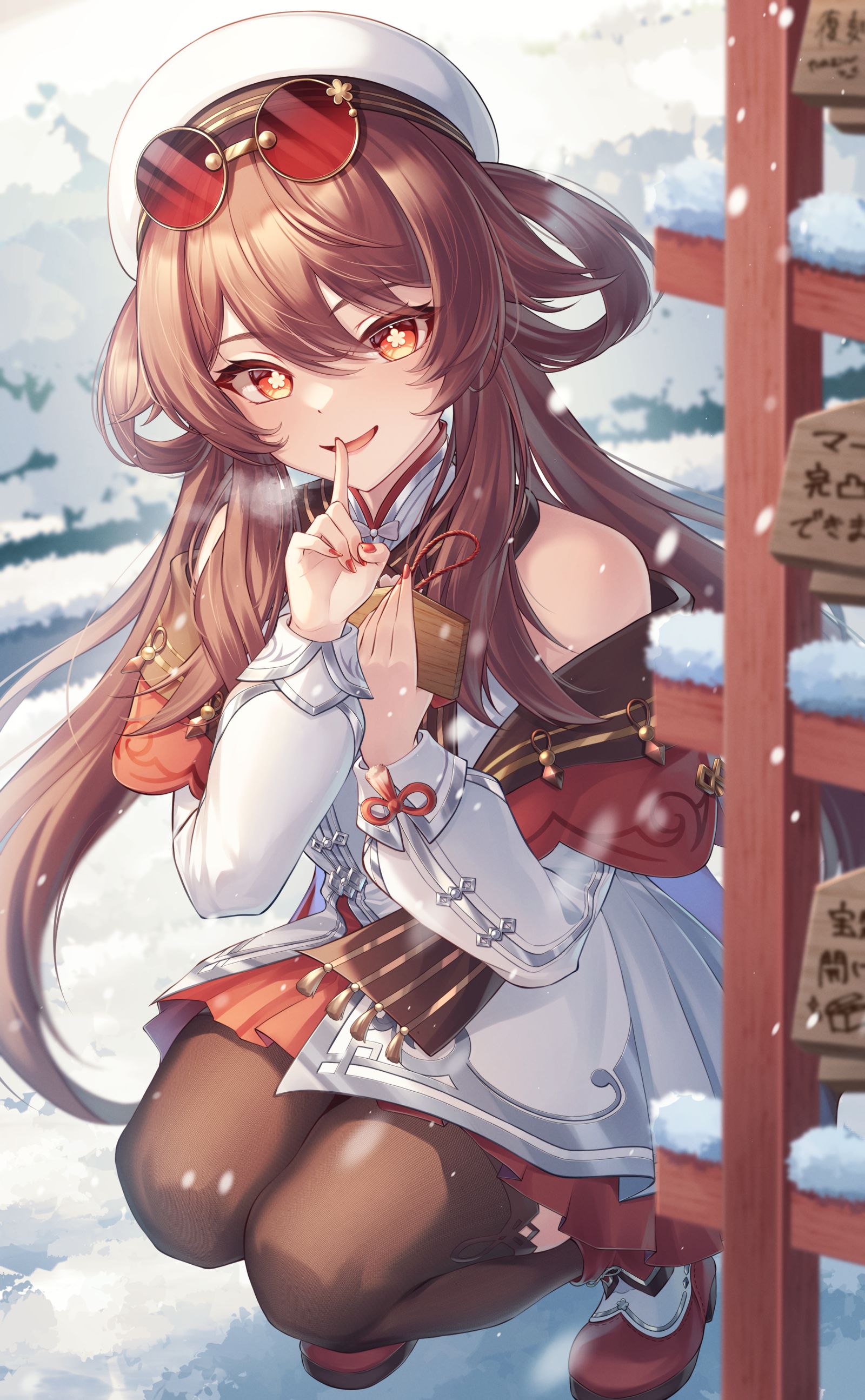 『我的愿望？是秘密喔！』插画图片壁纸