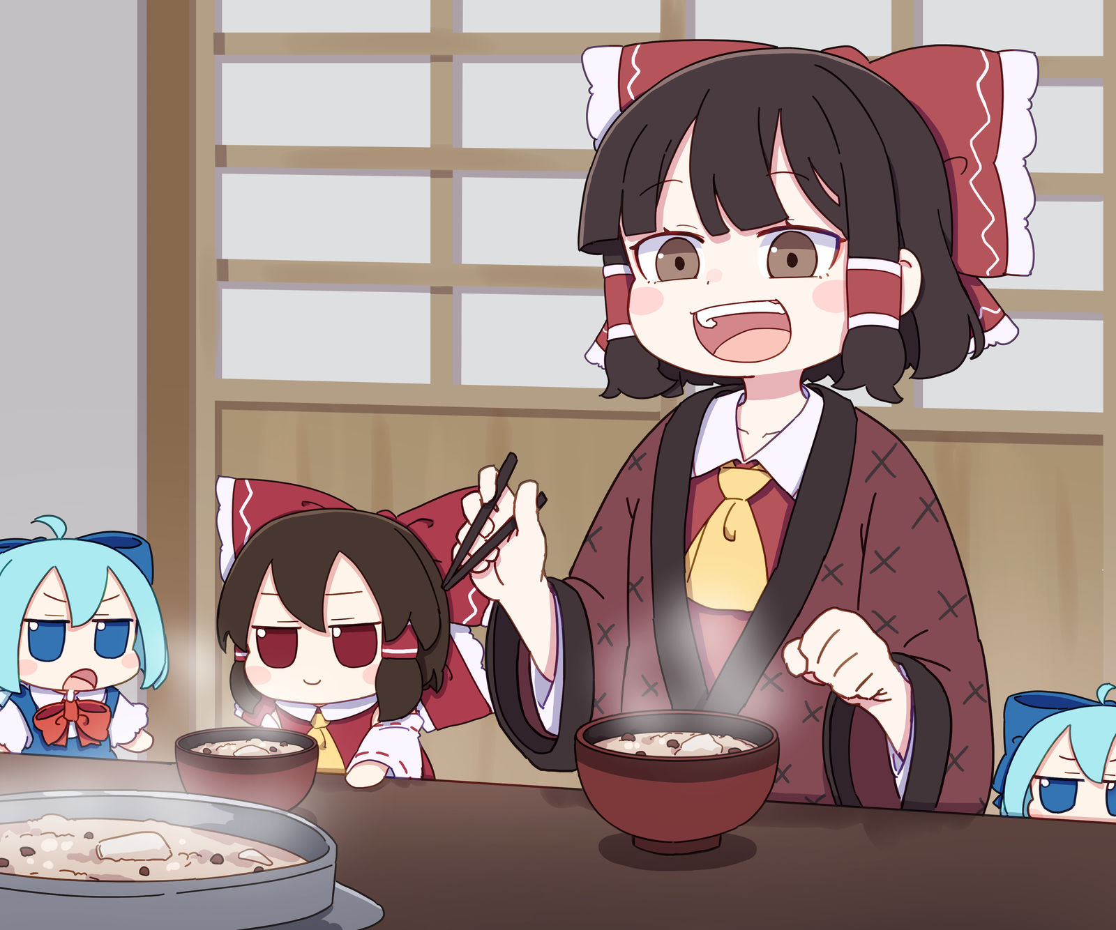 小豆粥插画图片壁纸