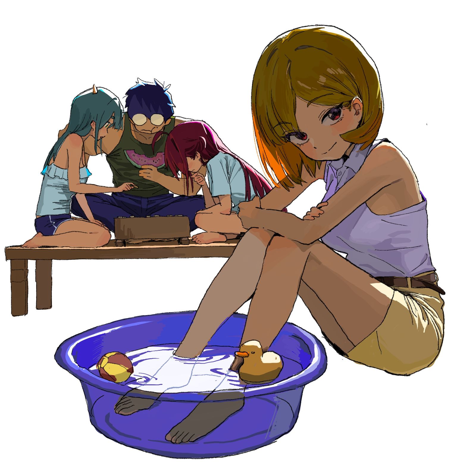 夏天的记忆插画图片壁纸