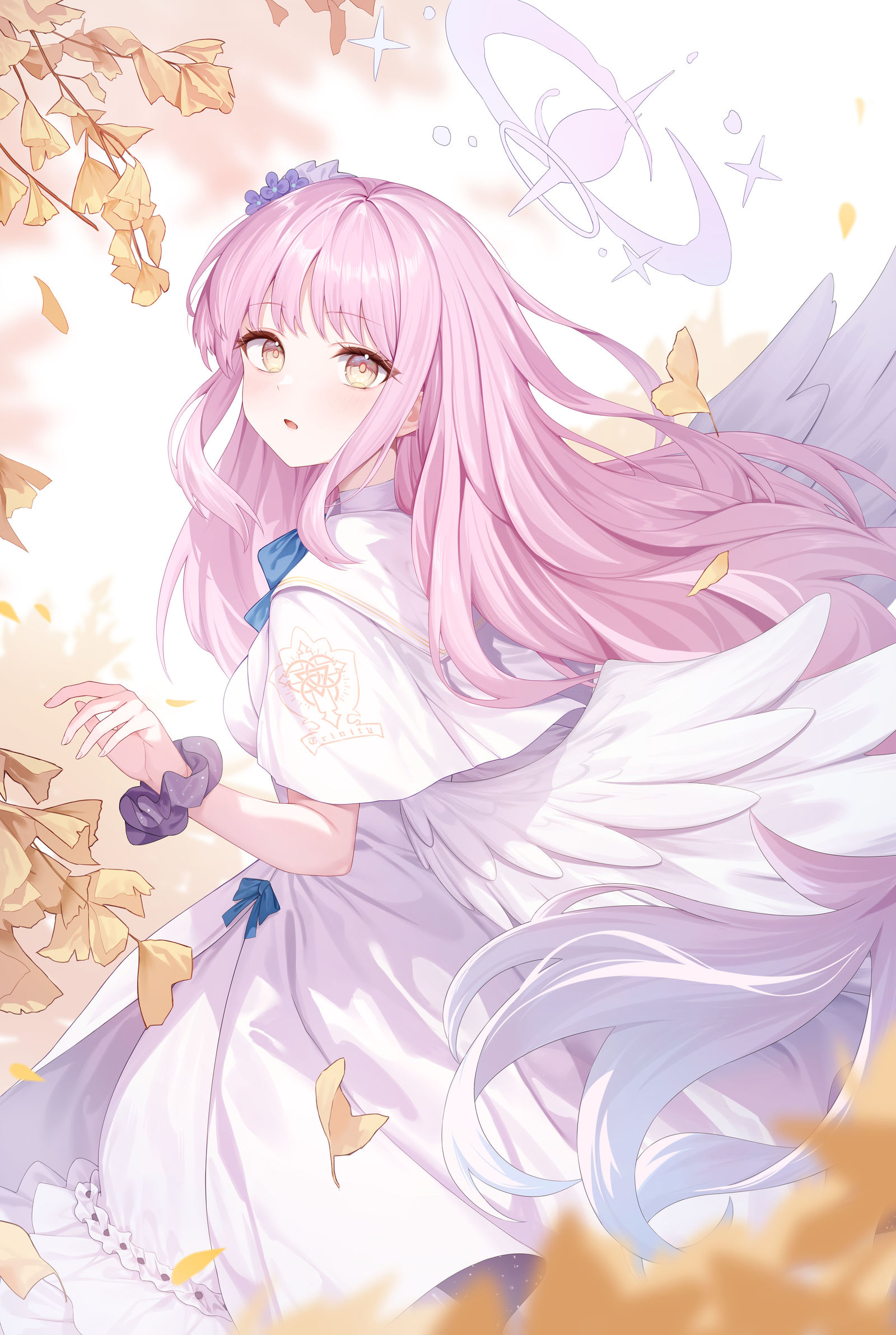 米卡银杏插画图片壁纸