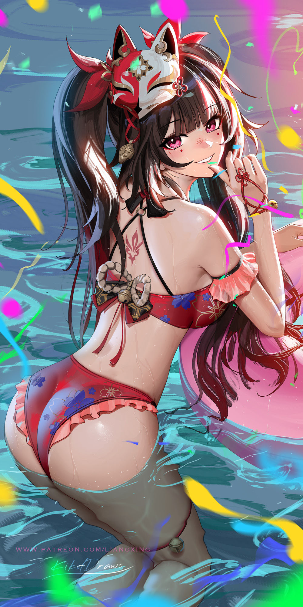 Sparkle swimsuit  插画图片壁纸