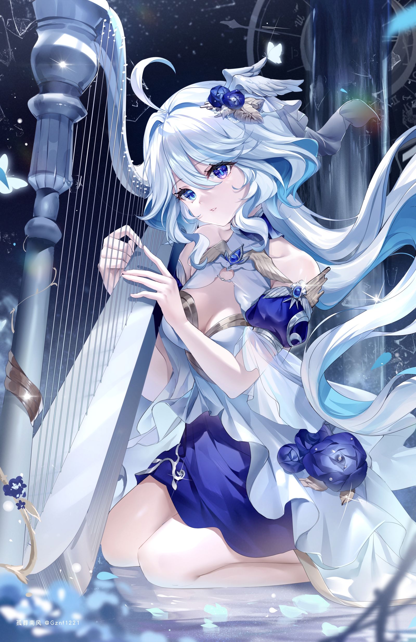 月半夜曲插画图片壁纸