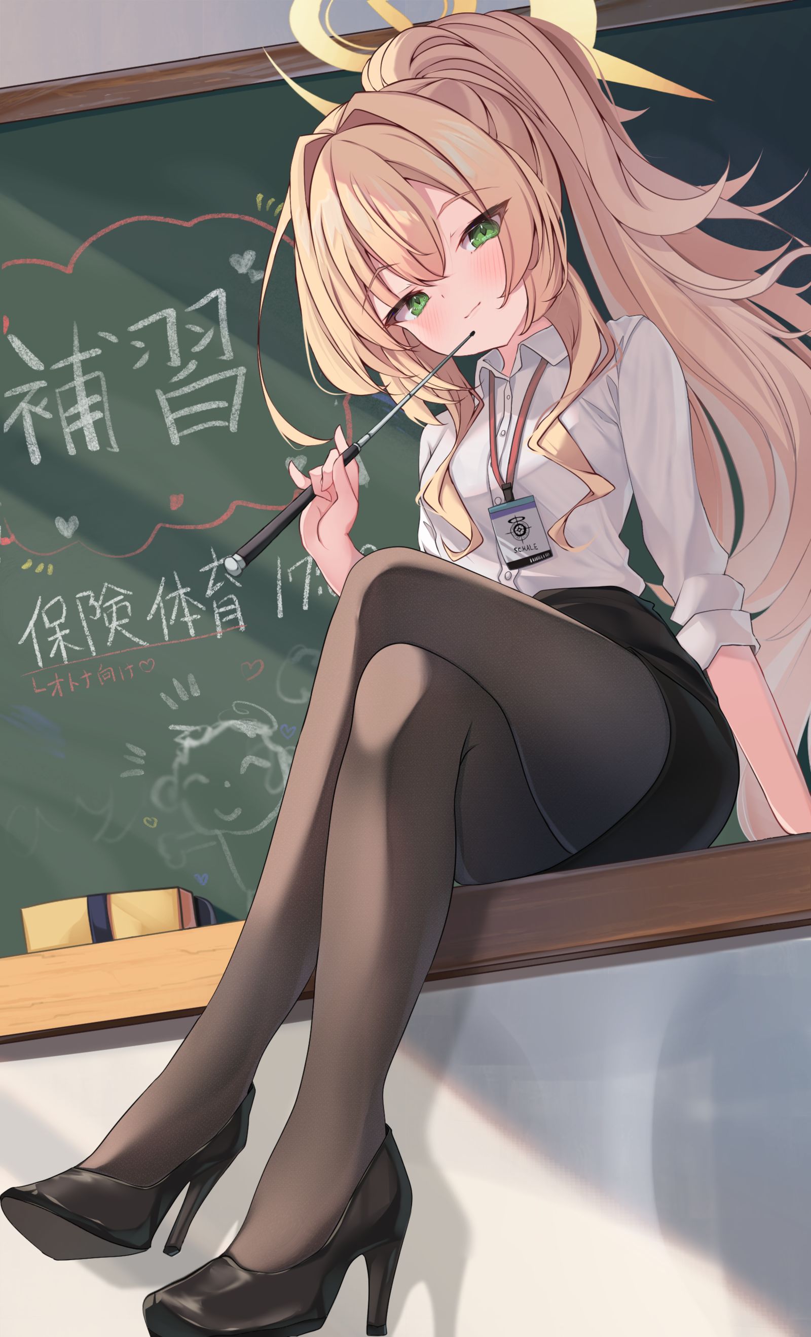 尼亚尼娅教授（西装）插画图片壁纸