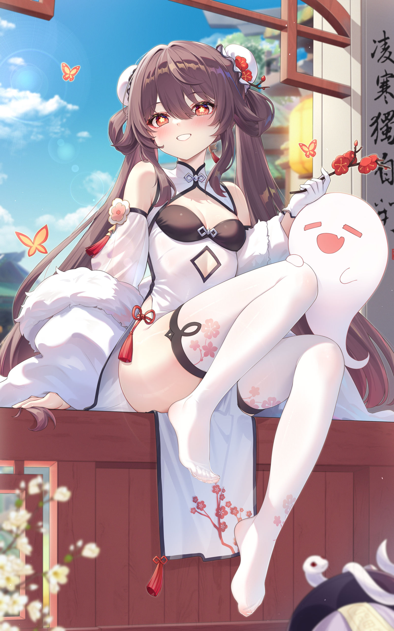 Hu Tao 謹賀新年插画图片壁纸