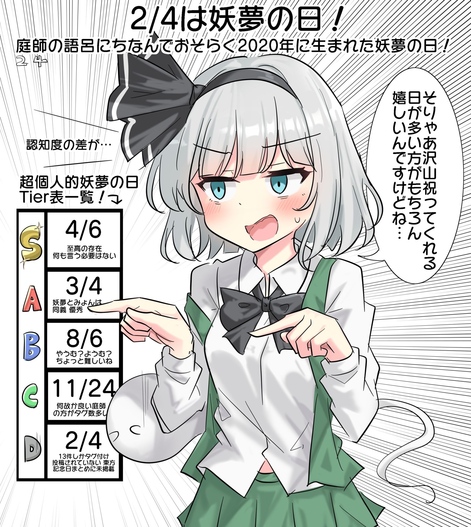 2/4是妖梦之日！
