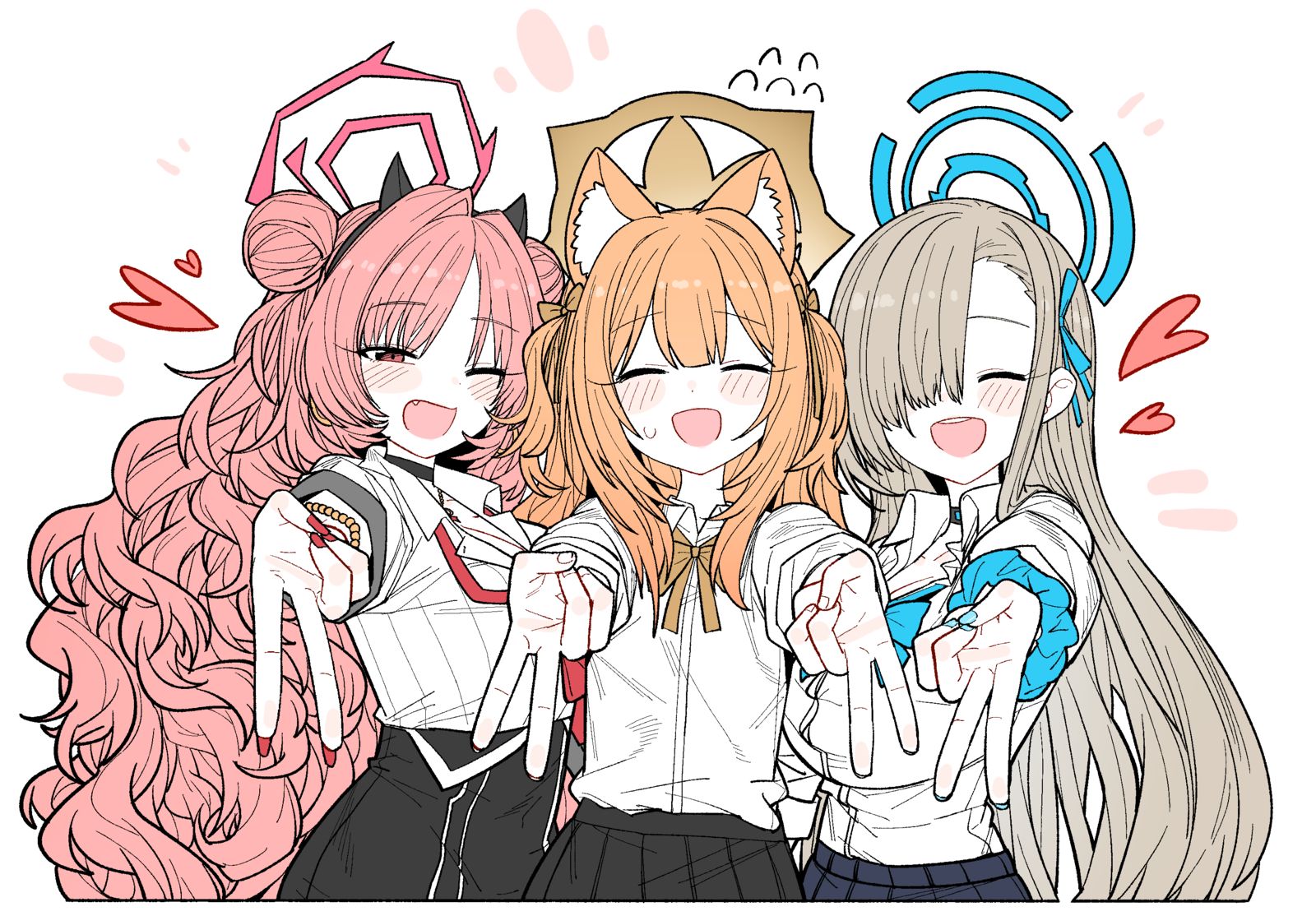 辣妹姐妹！插画图片壁纸