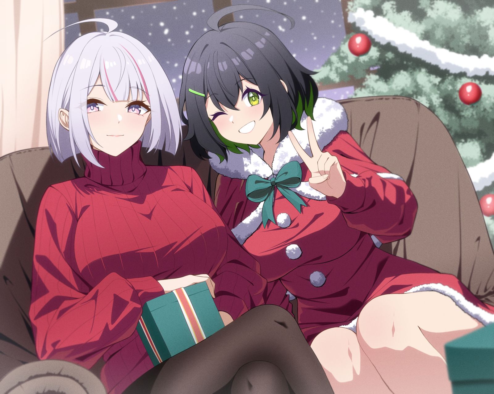 Aika and Maika插画图片壁纸