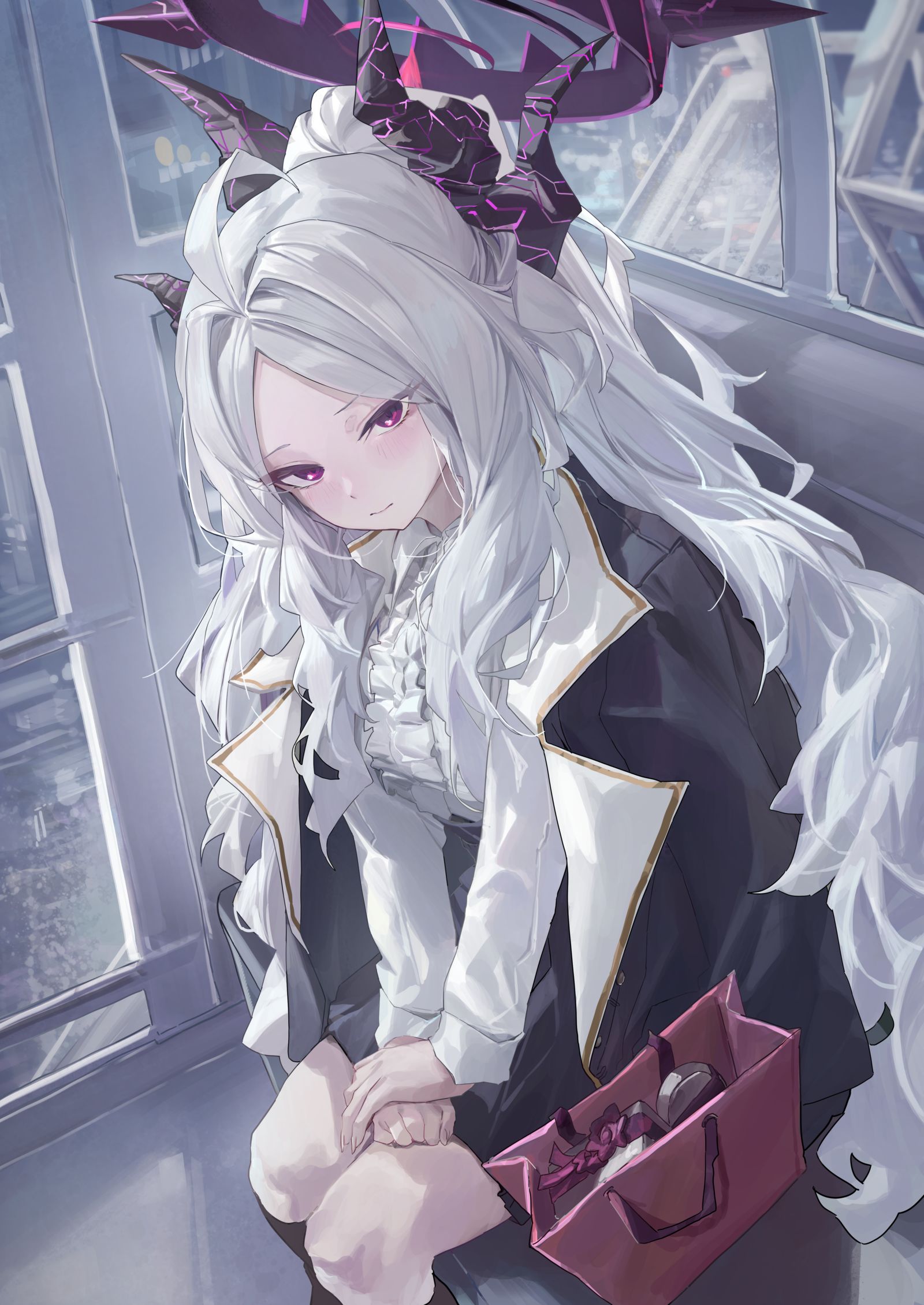 雏鸟和摩天轮插画图片壁纸