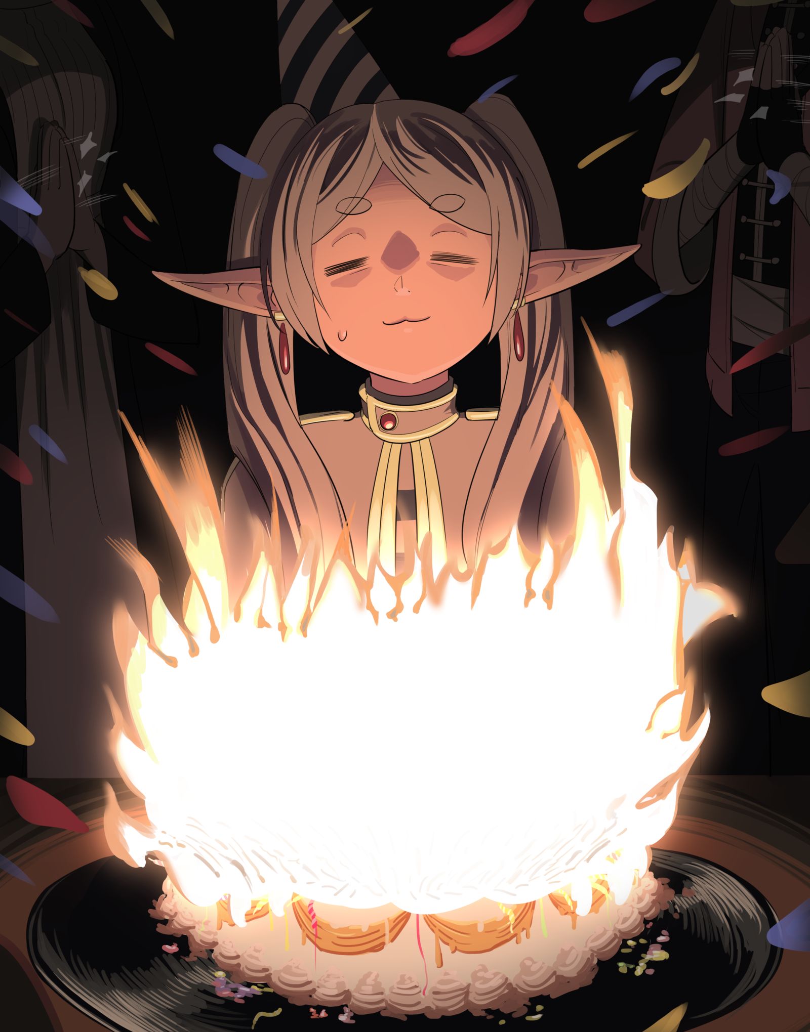 祝你生日快乐插画图片壁纸
