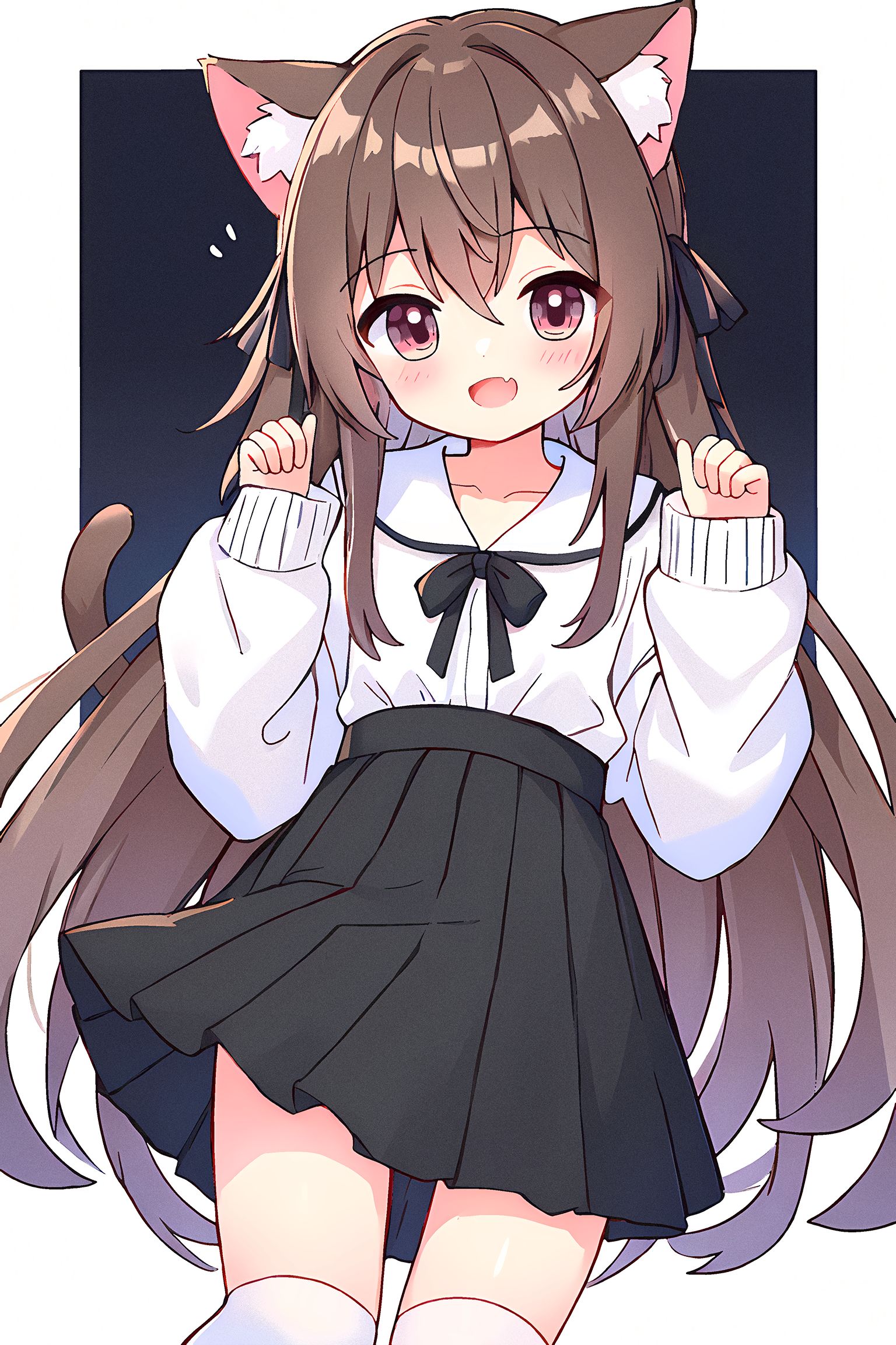 猫咪插画图片壁纸