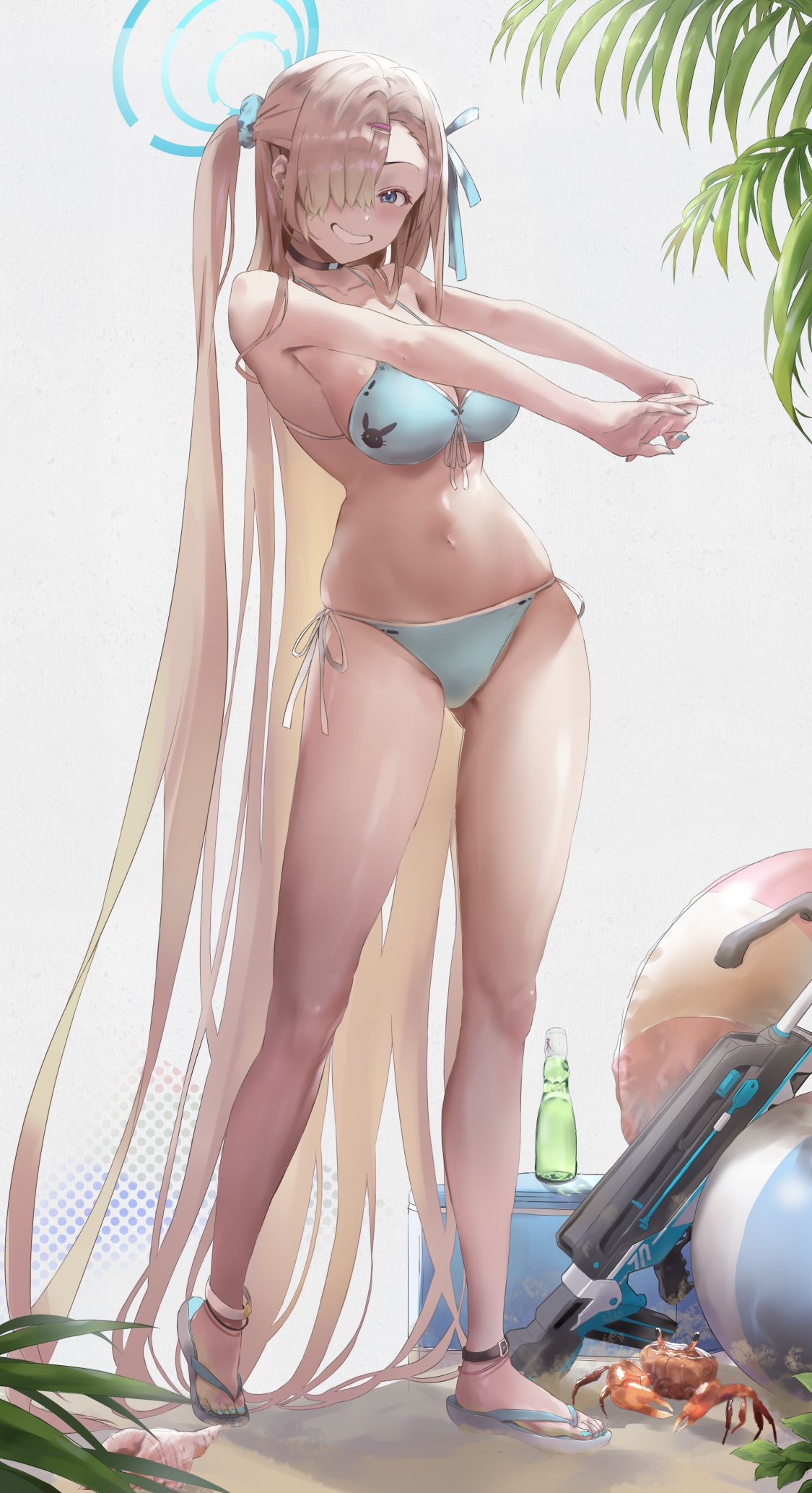 阿斯纳泳装插画图片壁纸