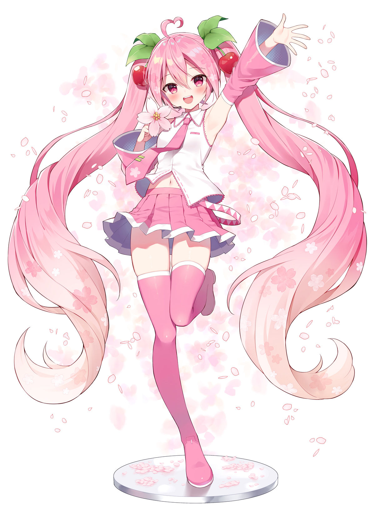 樱花树插画图片壁纸