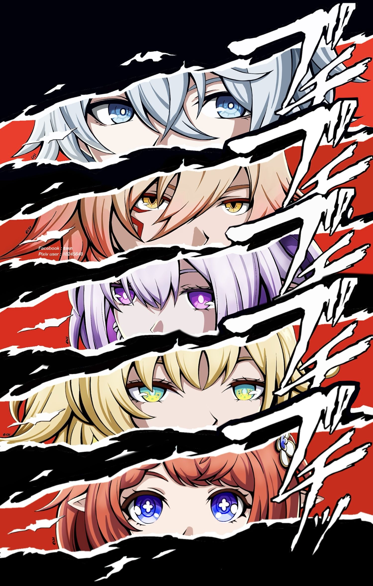 HSR x P5 cut-in插画图片壁纸