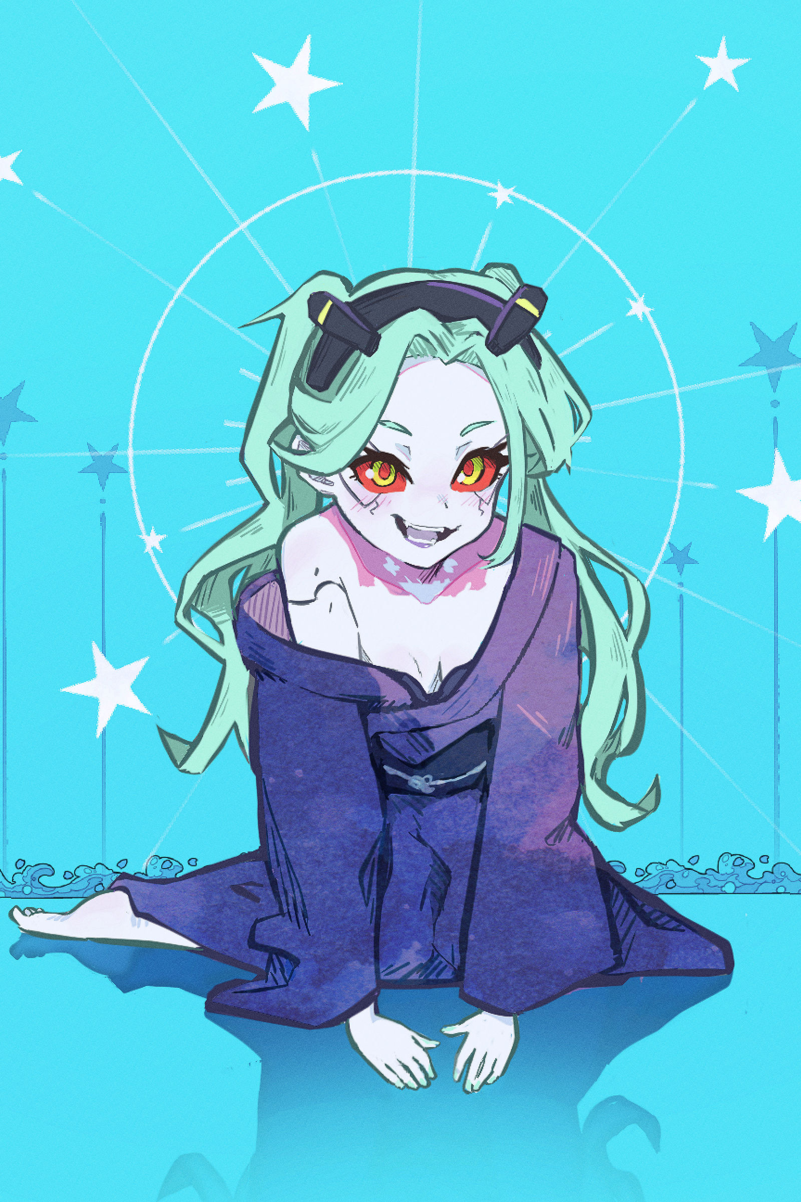 Rebecca-edgerunners_pixiv女孩子