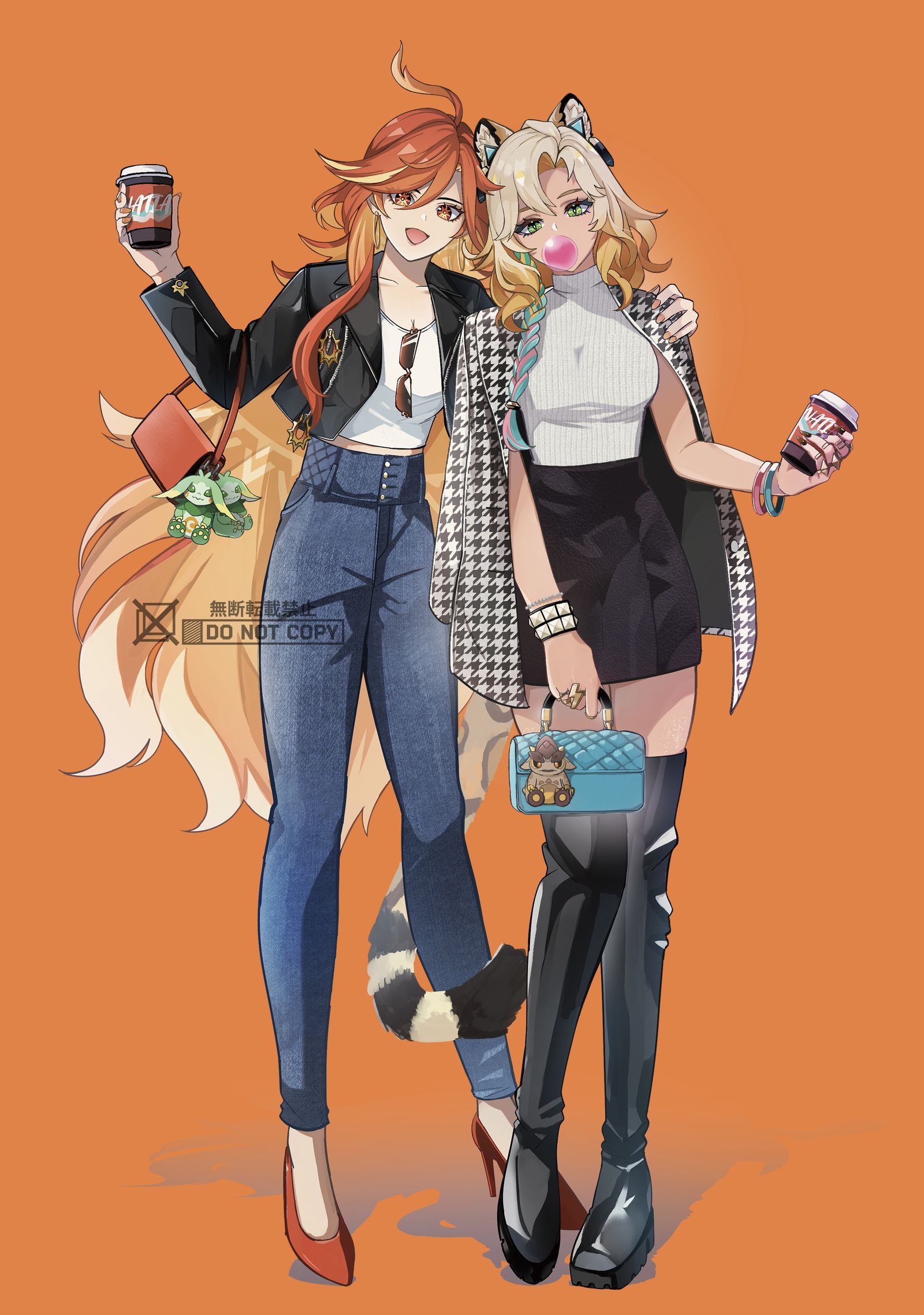 喜欢的两个人插画图片壁纸