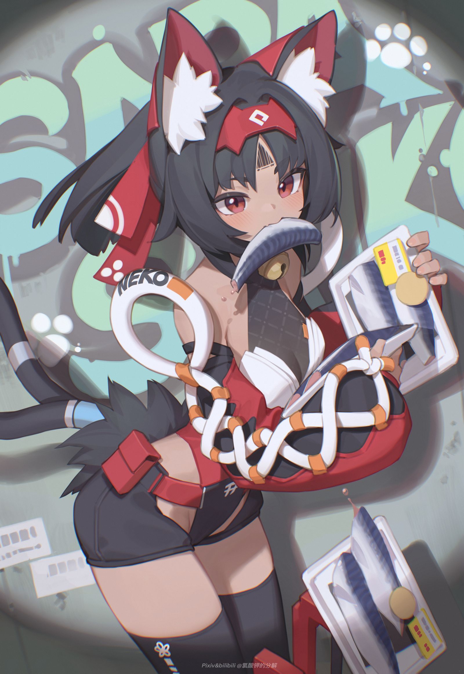 猫又插画图片壁纸