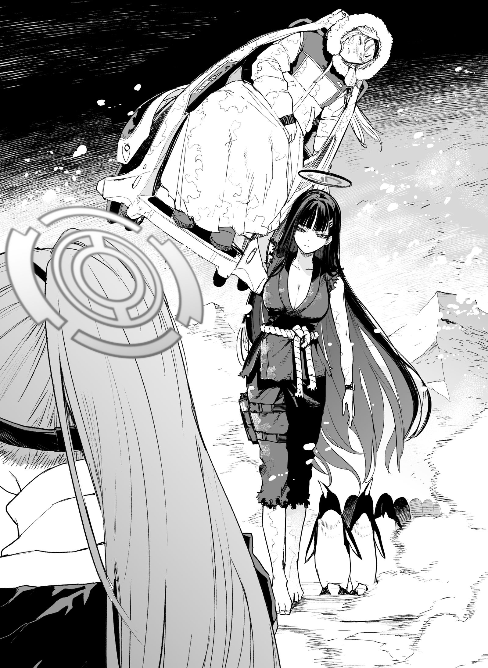 在冰海失去消息的喜玛利插画图片壁纸