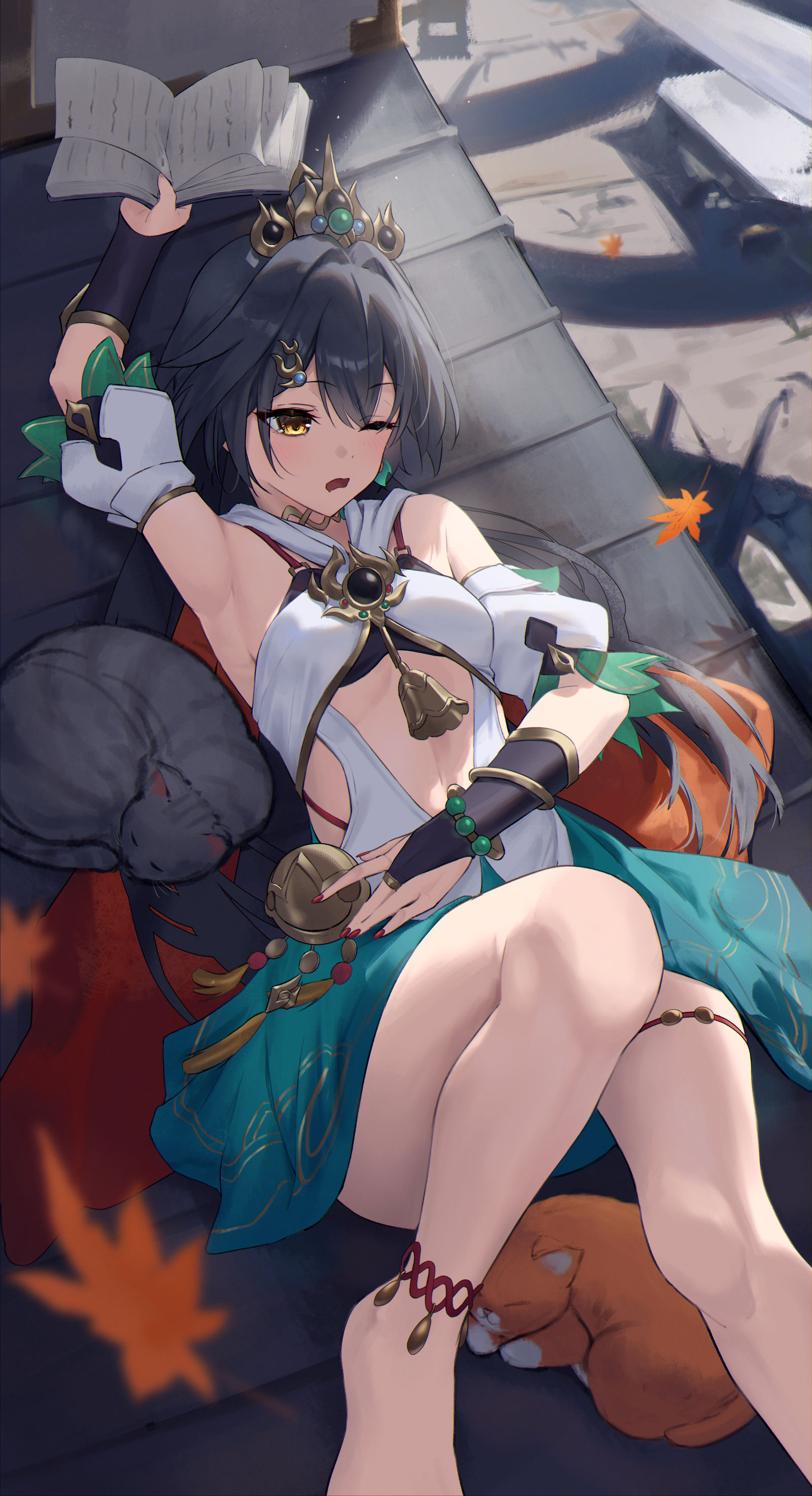 云璃的午睡插画图片壁纸