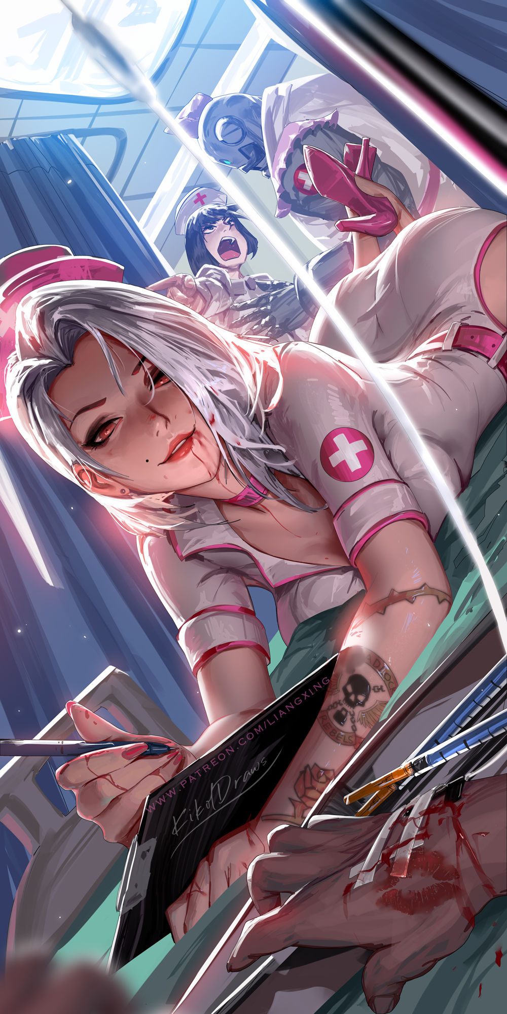Nurse Ashe插画图片壁纸