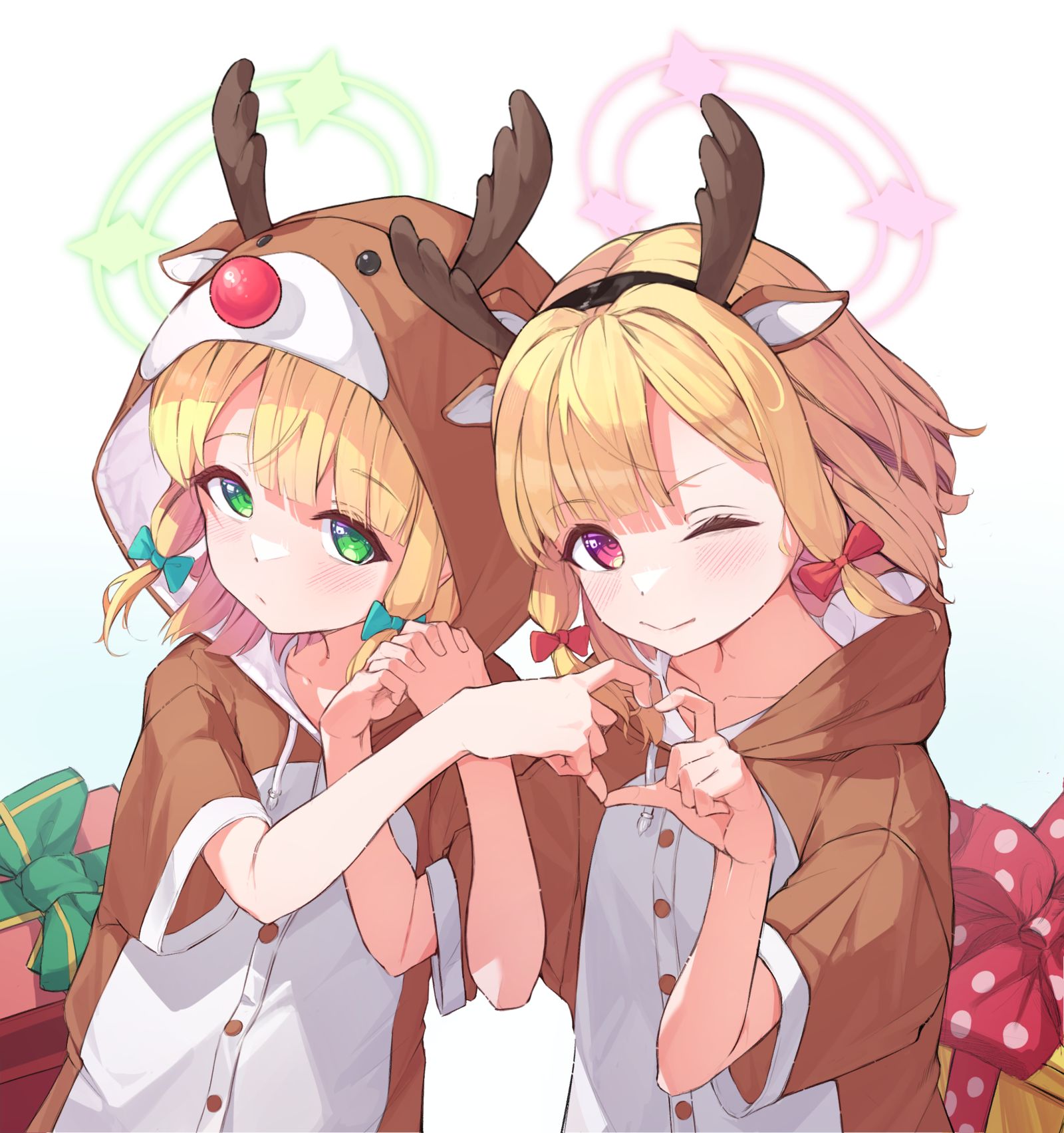 莫莫伊&绿鸟插画图片壁纸