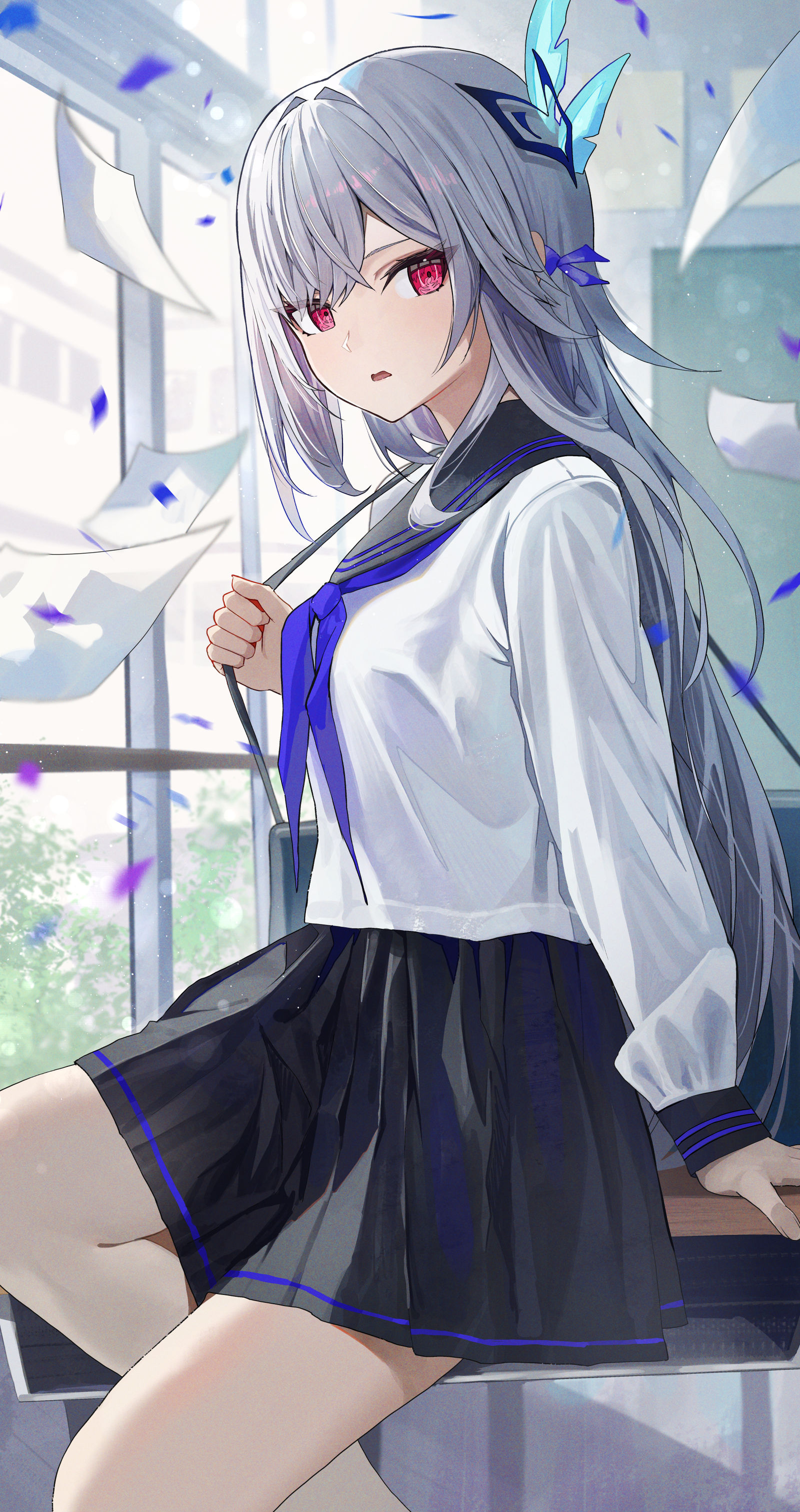 制服第108天插画图片壁纸