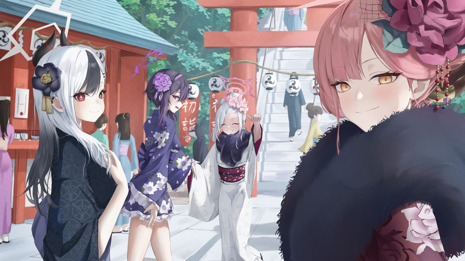 新年快乐✨️插画图片壁纸