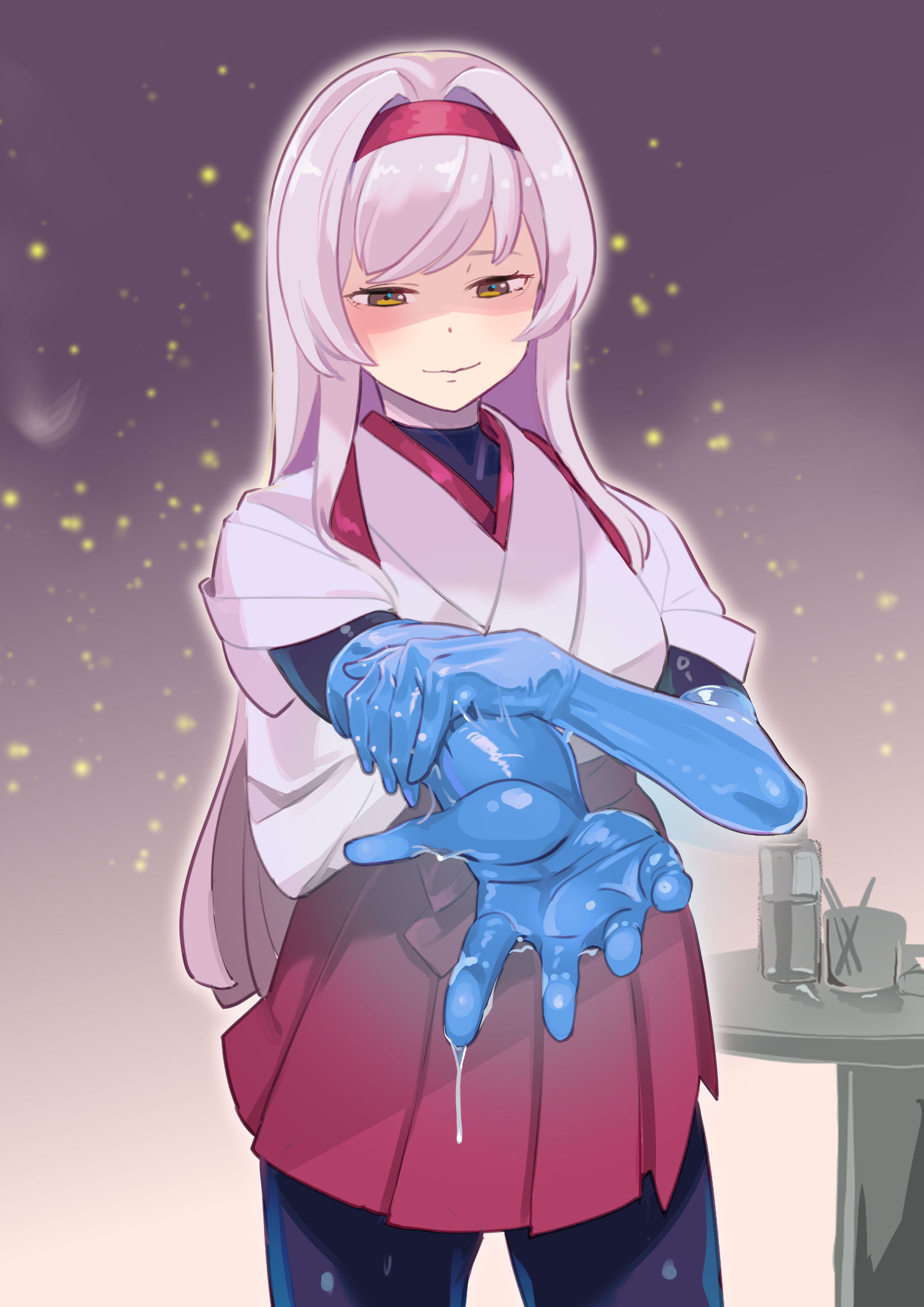 戴着橡胶手套的翔鹤