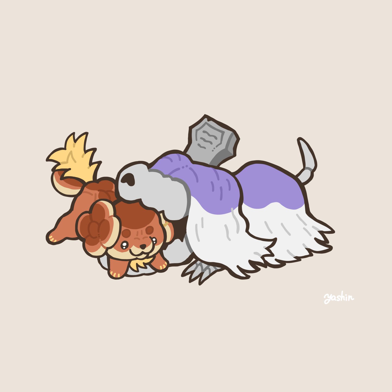 狗狗总结插画图片壁纸