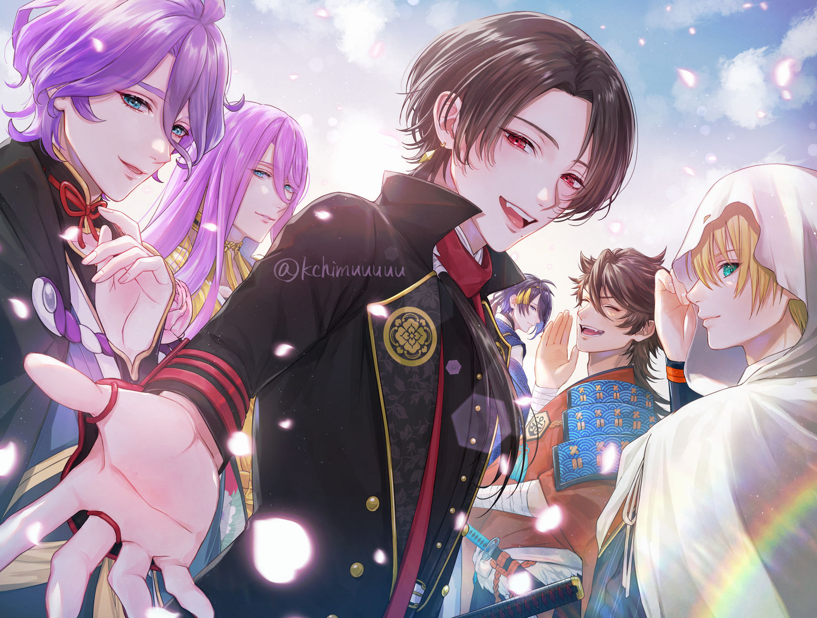 祝 刀剣乱舞９周年插画图片壁纸