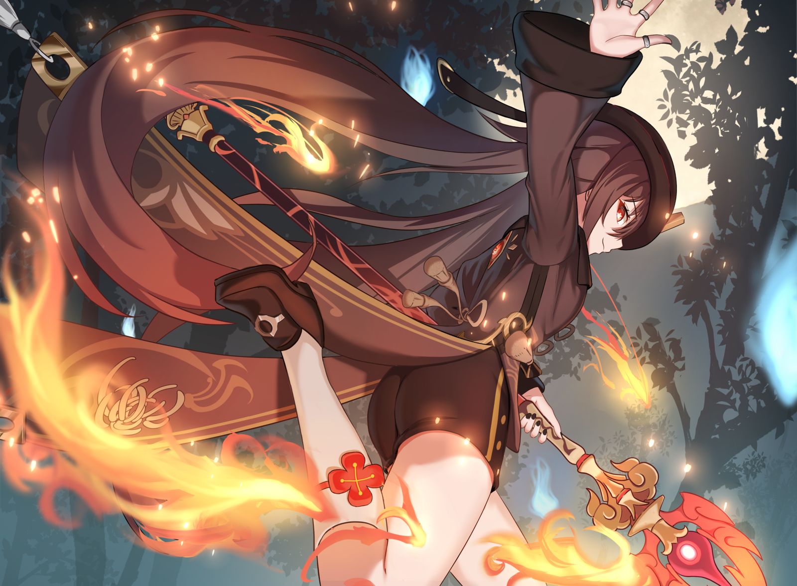 【原神】胡桃插画图片壁纸
