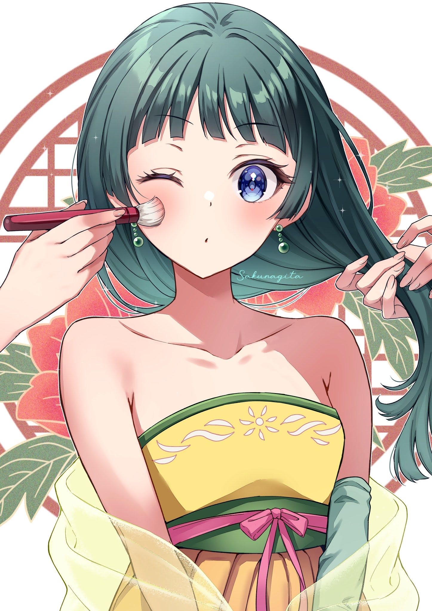 打扮的小猫插画图片壁纸